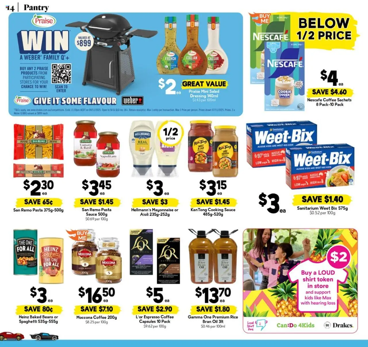 Drakes catalogue - valid from 08.10.2025 | Page: 14 | Products: Coffee, Pasta, Mayonnaise, Moccona