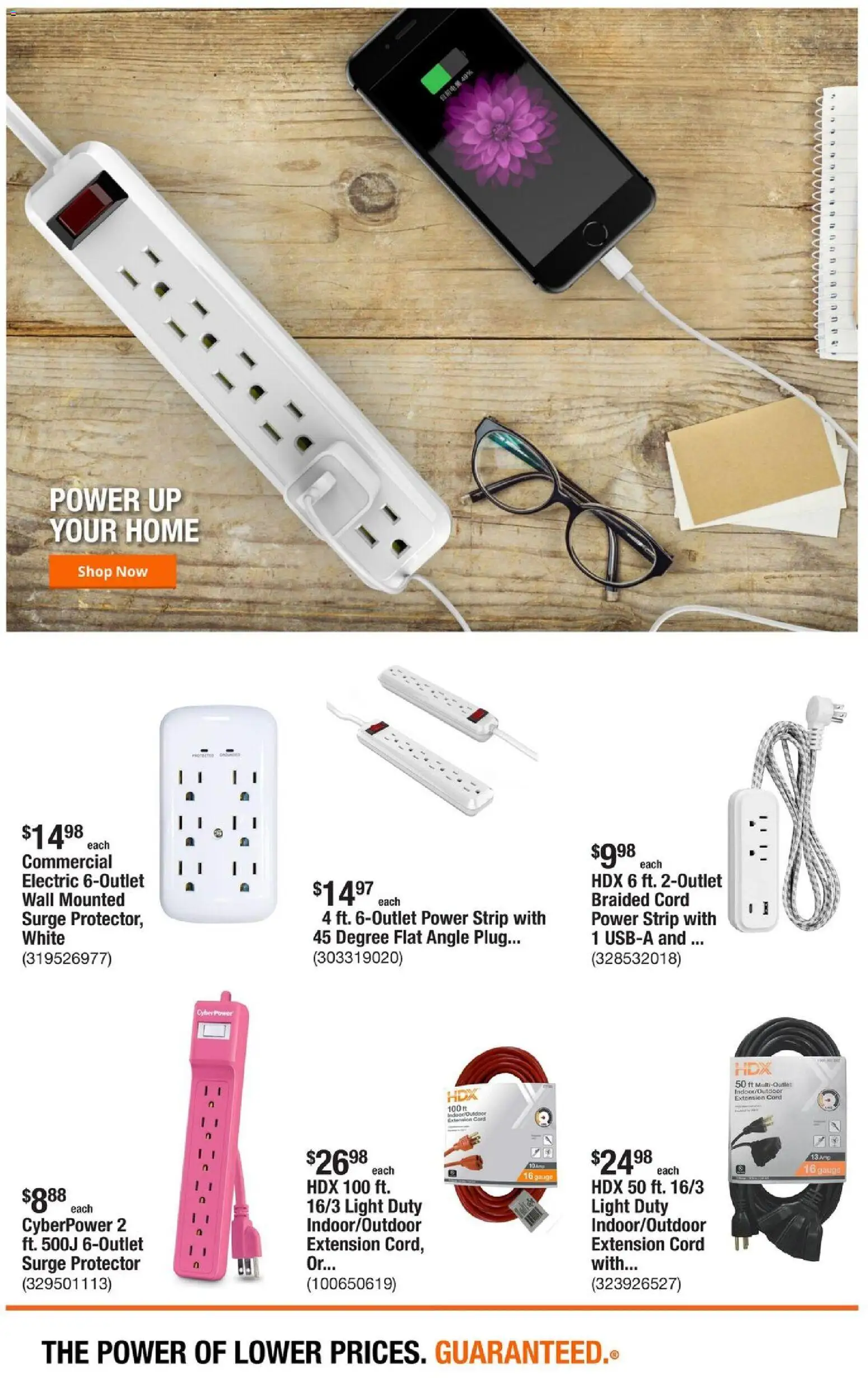 Home Depot Weekly Ad - CA - valid from 04.12.2025 | Page: 6 | Products: Surge Protector