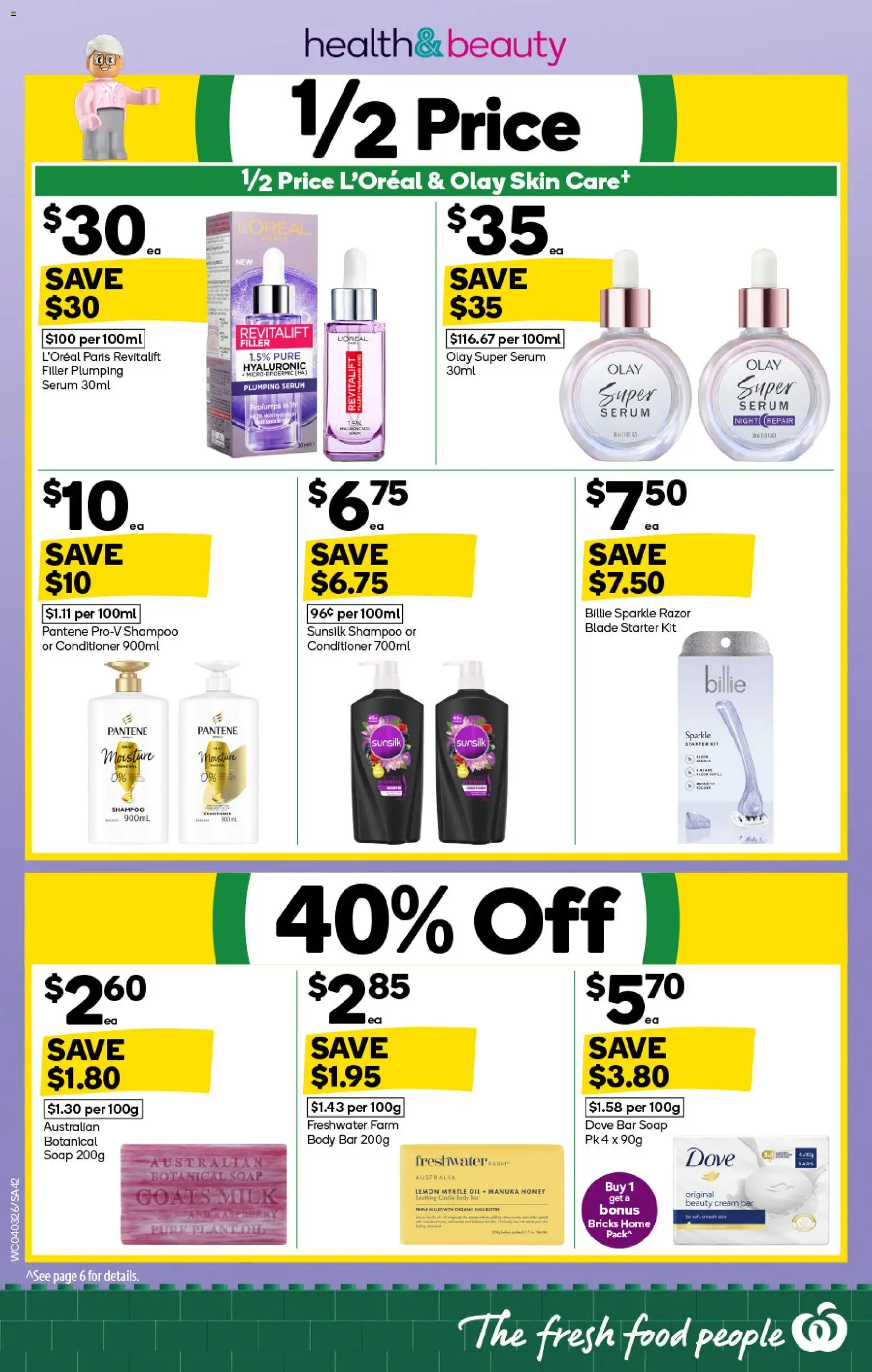 Woolworths catalogue - valid from 04.03.2026 | Page: 42 | Products: Shampoo, Oil, Razor, Lemon