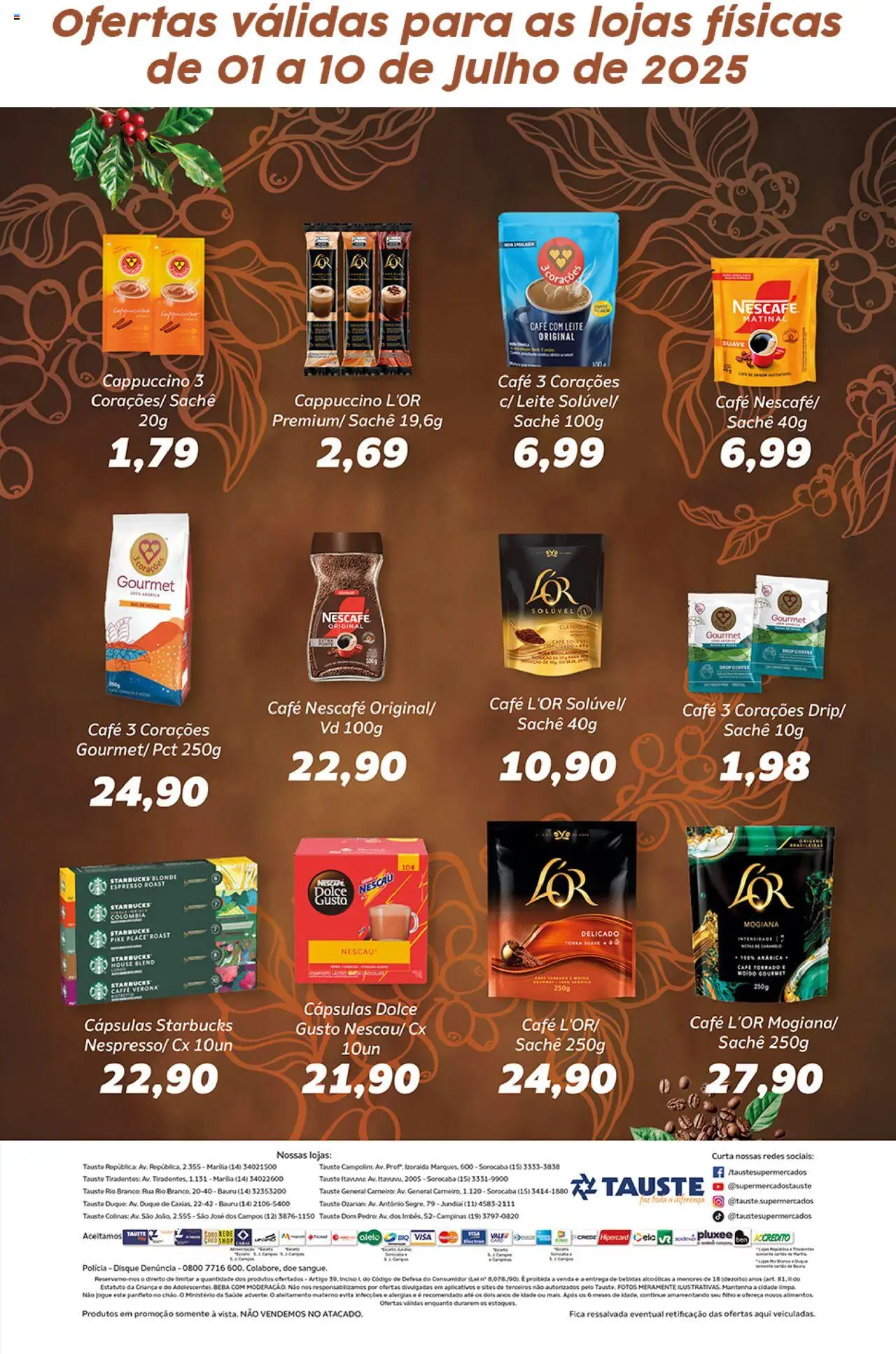 Tauste Folheto - válido de 01.07.2025 | Página: 2 | Produtos: Nescau, Leite, Café