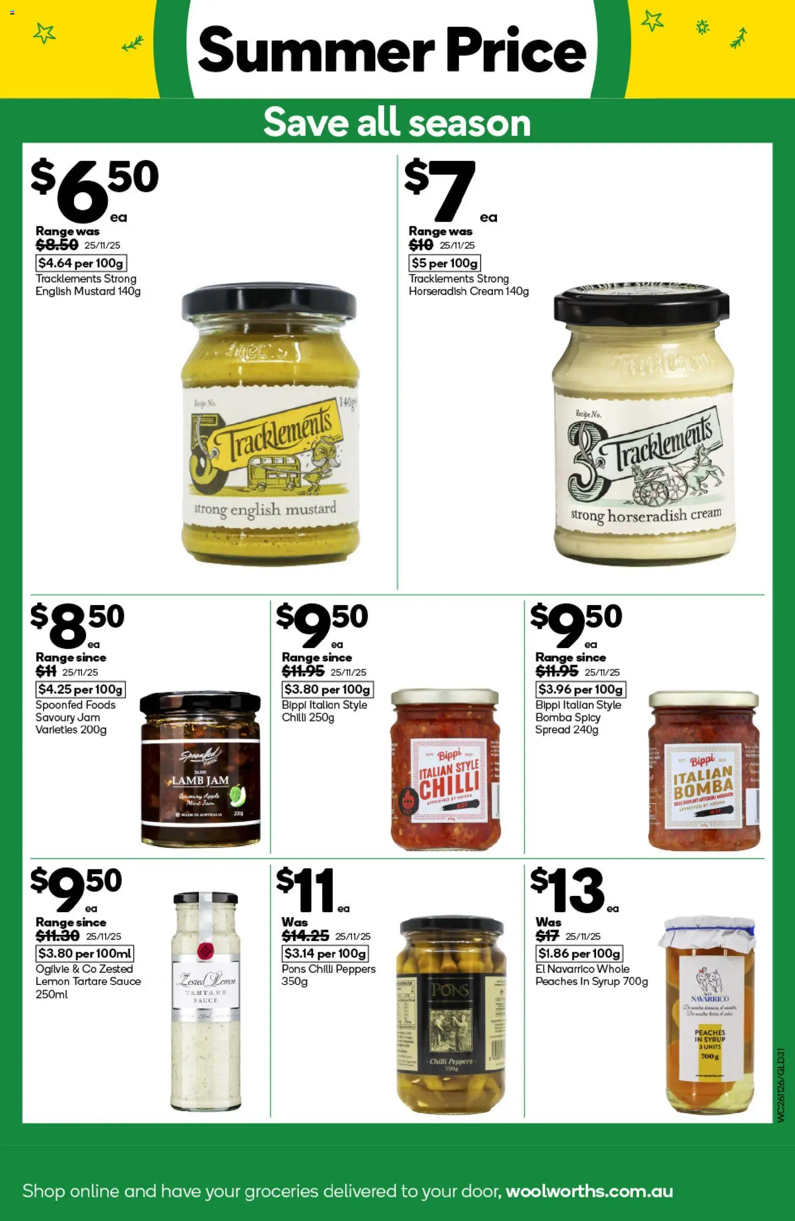 Woolworths catalogue - valid from 26.11.2025 | Page: 31 | Products: Cream, Sauce, Lemon, Chilli