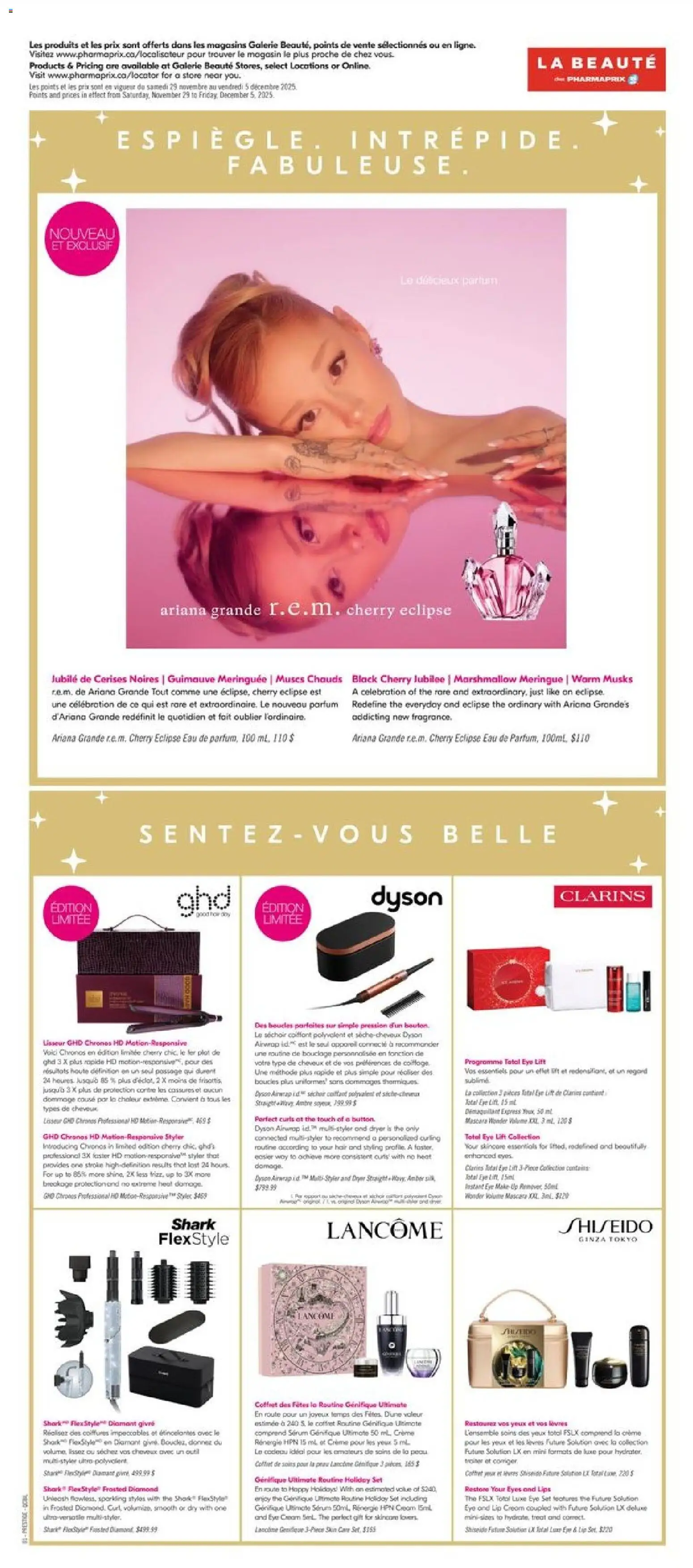 Pharmaprix flyer valid from 29.11.2025 | Page: 10 | Products: Cream, Dryer, Hair straightener, Mascara
