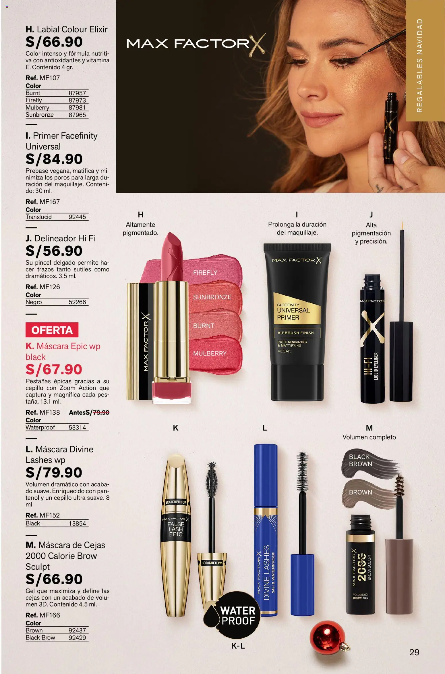 Catálogo Leonisa válido desde 05.12.2025 | Página: 29 | Productos: Máscara, Delineador, Pincel, Pan