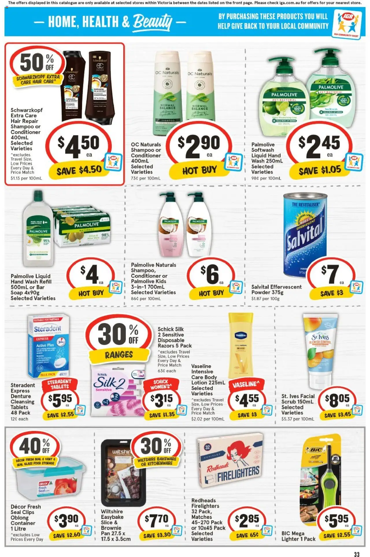 IGA catalogue - valid from 25.06.2025 | Page: 31 | Products: Makeup, Antiperspirant, Razor, Iron