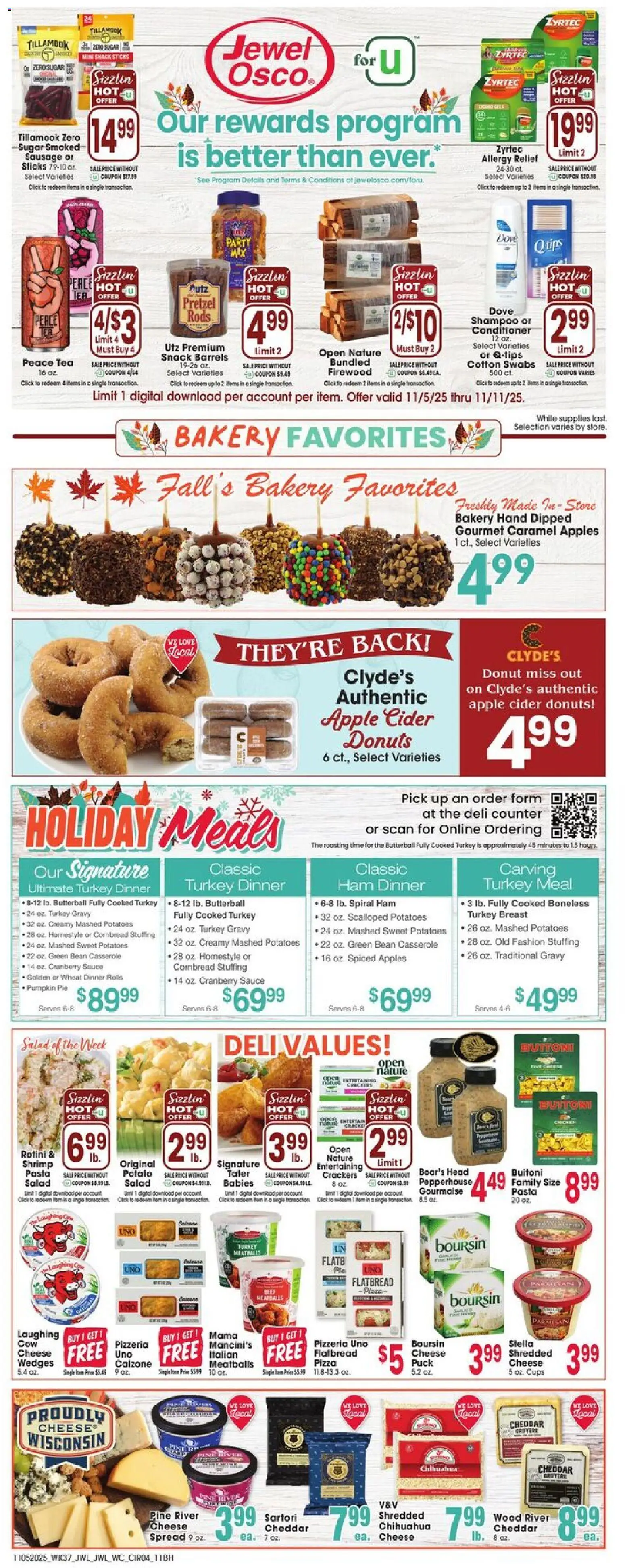Jewel Osco Weekly Ad - IN - valid from 05.11.2025 | Page: 4 | Products: Apples, Potatoes, Sauce, Pumpkin Pie
