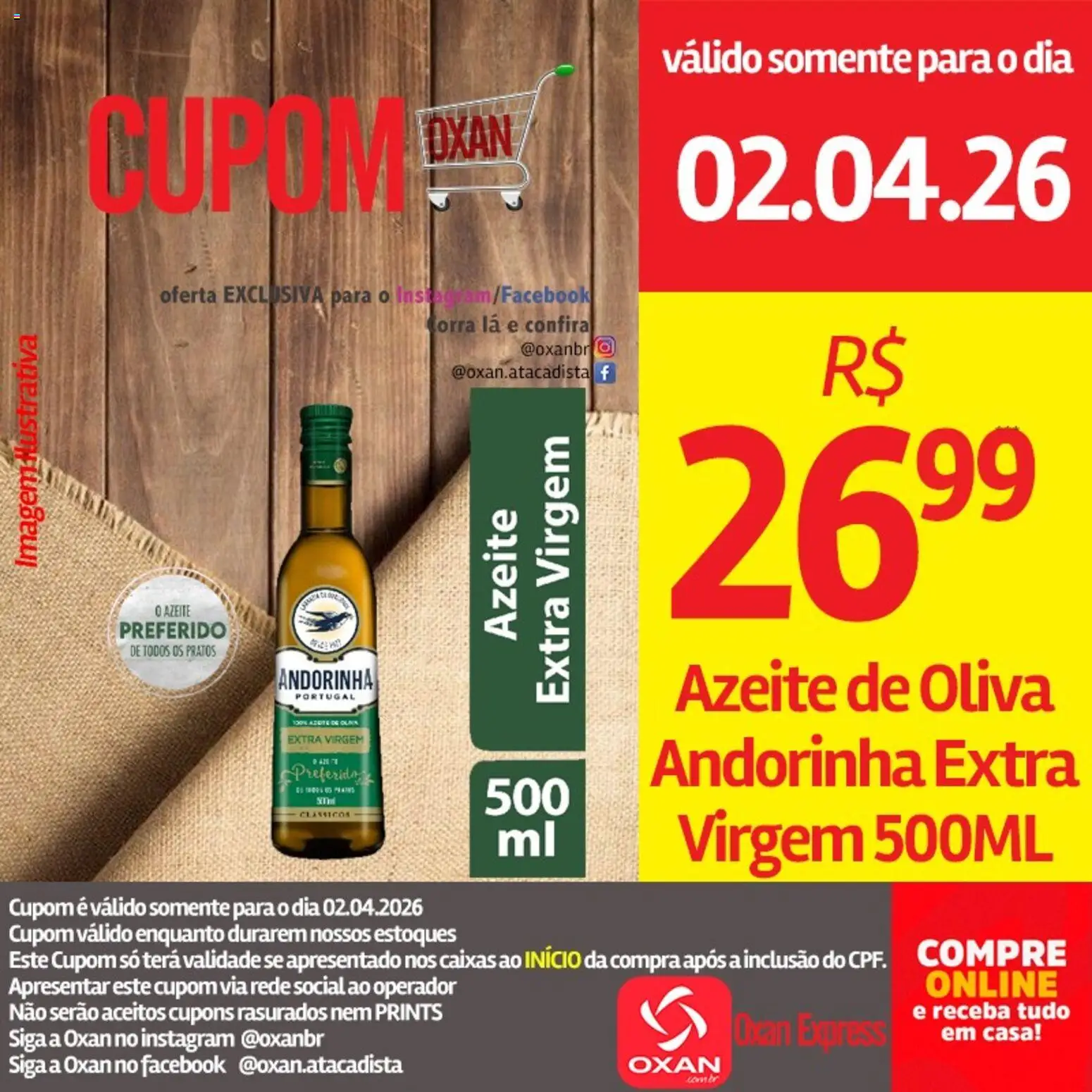 Oxan Atacadista Folheto - válido de 02.04.2026 | Página: 6 | Produtos: Azeite