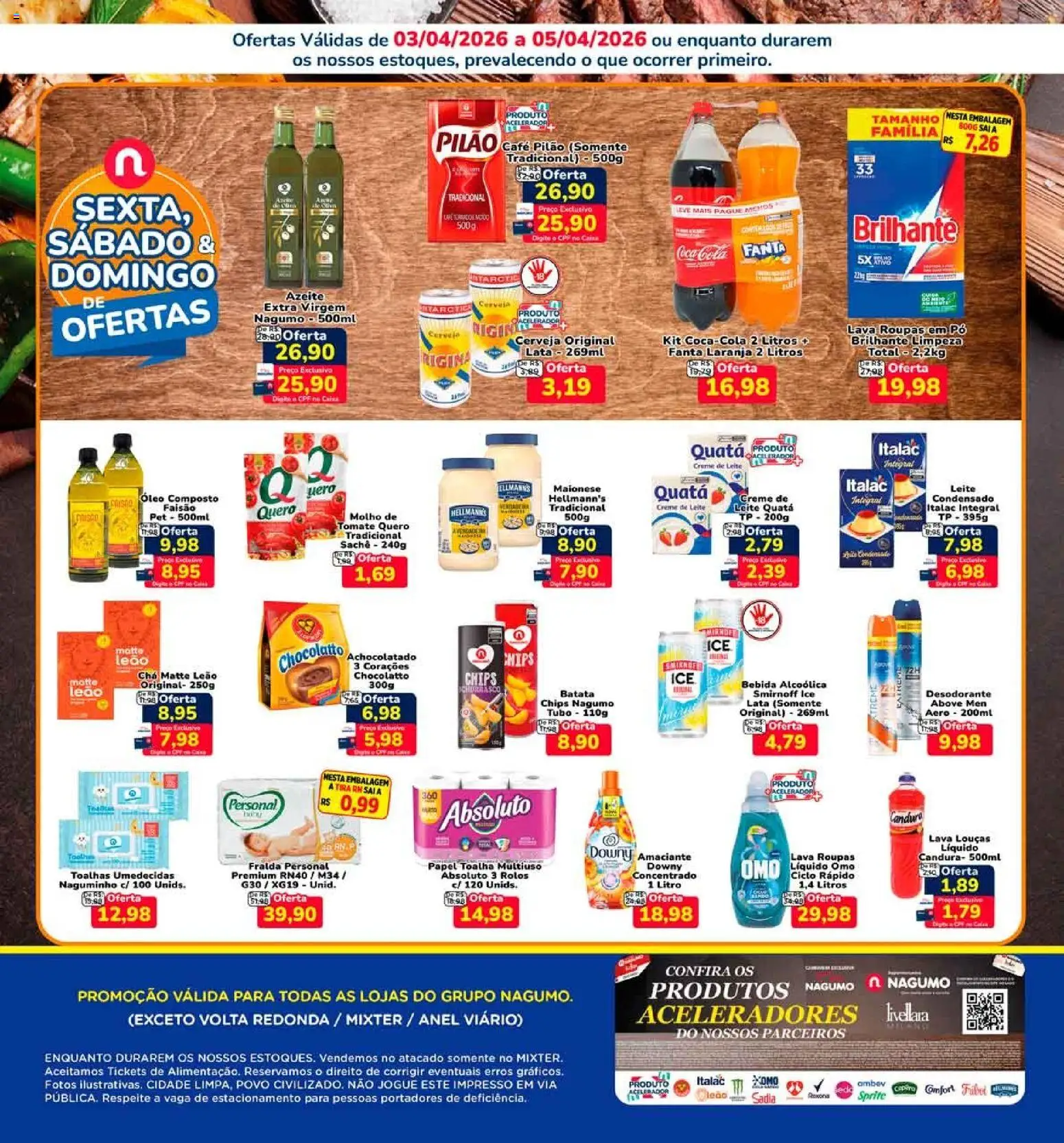 Nagumo Folheto - válido de 03.04.2026 | Página: 2 | Produtos: Desodorante, Anel, Café pilão, Batata