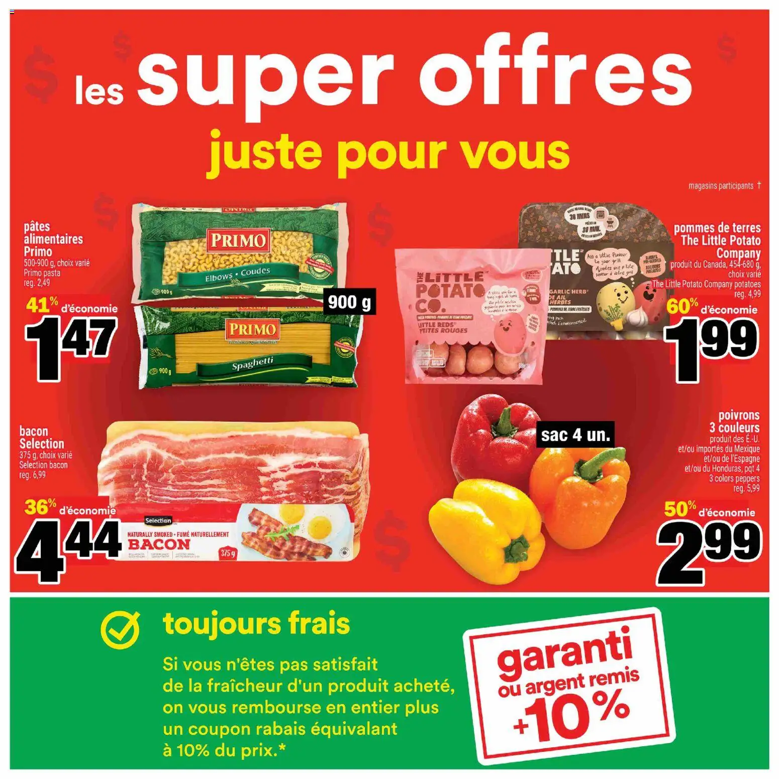 Super C flyer valid from 08.01.2026 | Page: 3 | Products: Pasta, Potatoes, Grill