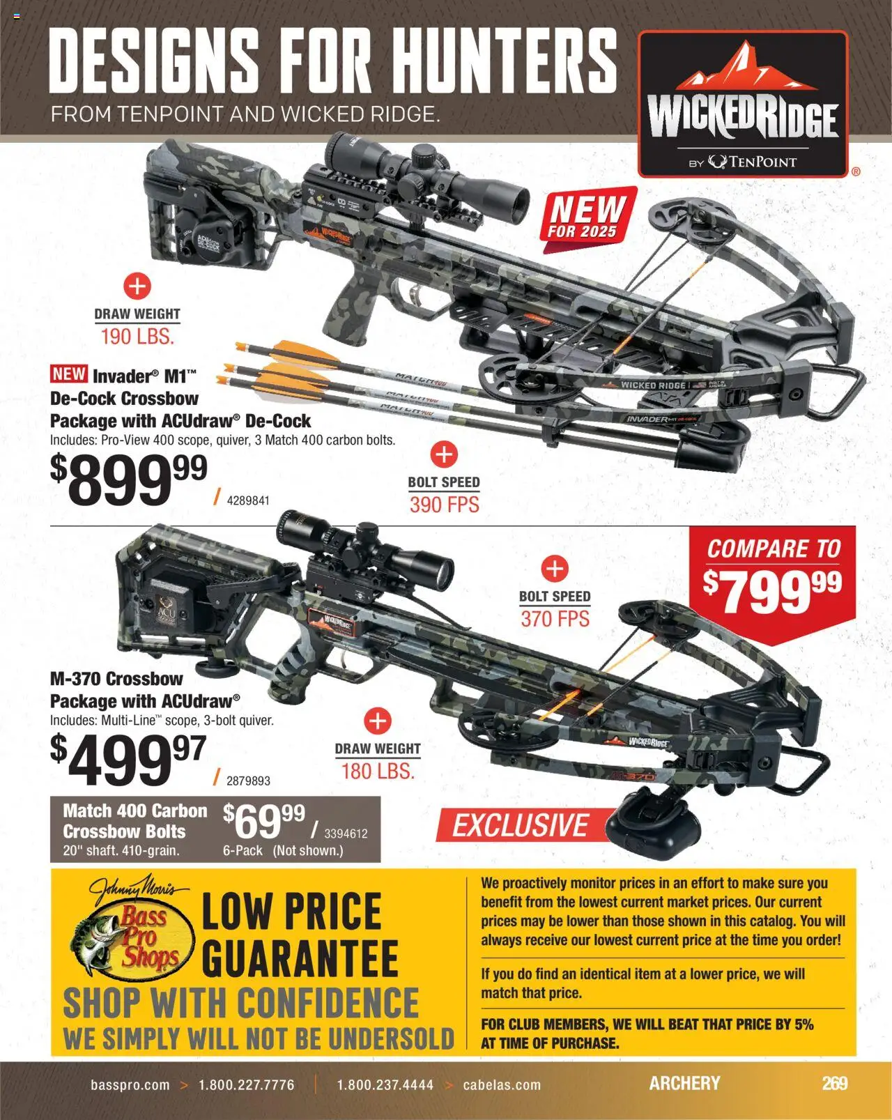 Cabela's Hunting Master 25 - valid from 11.08.2025 | Page: 269 | Products: Bolts, Crossbow, Monitor, Weight