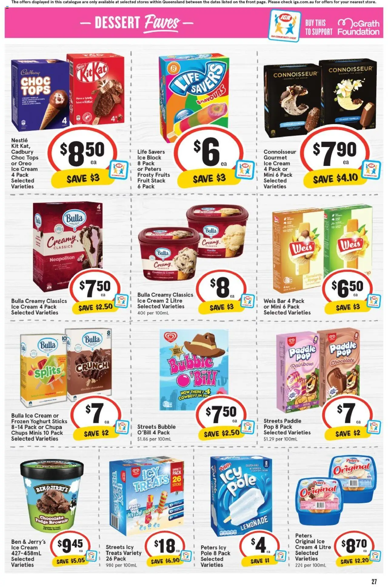 IGA catalogue - valid from 10.09.2025 | Page: 28 | Products: Yoghurt, Ice cream, Fruits, Foundation