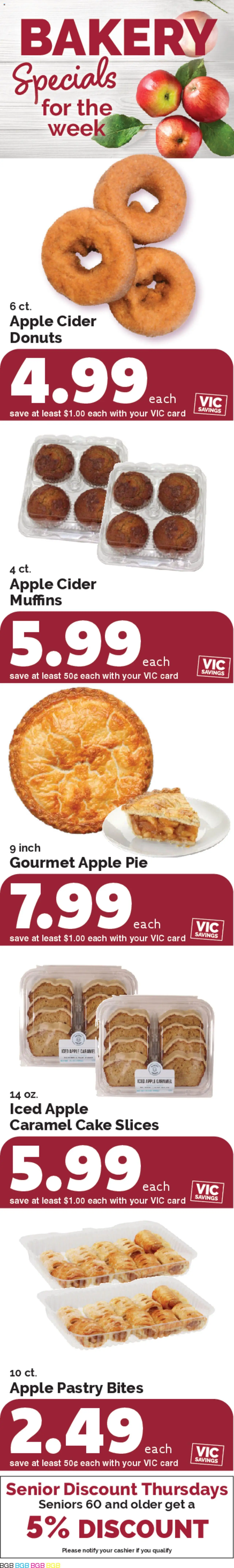 Harris Teeter Weekly Ad - valid from 10.09.2025 | Page: 3 | Products: Bakery, Cider, Apple Pie