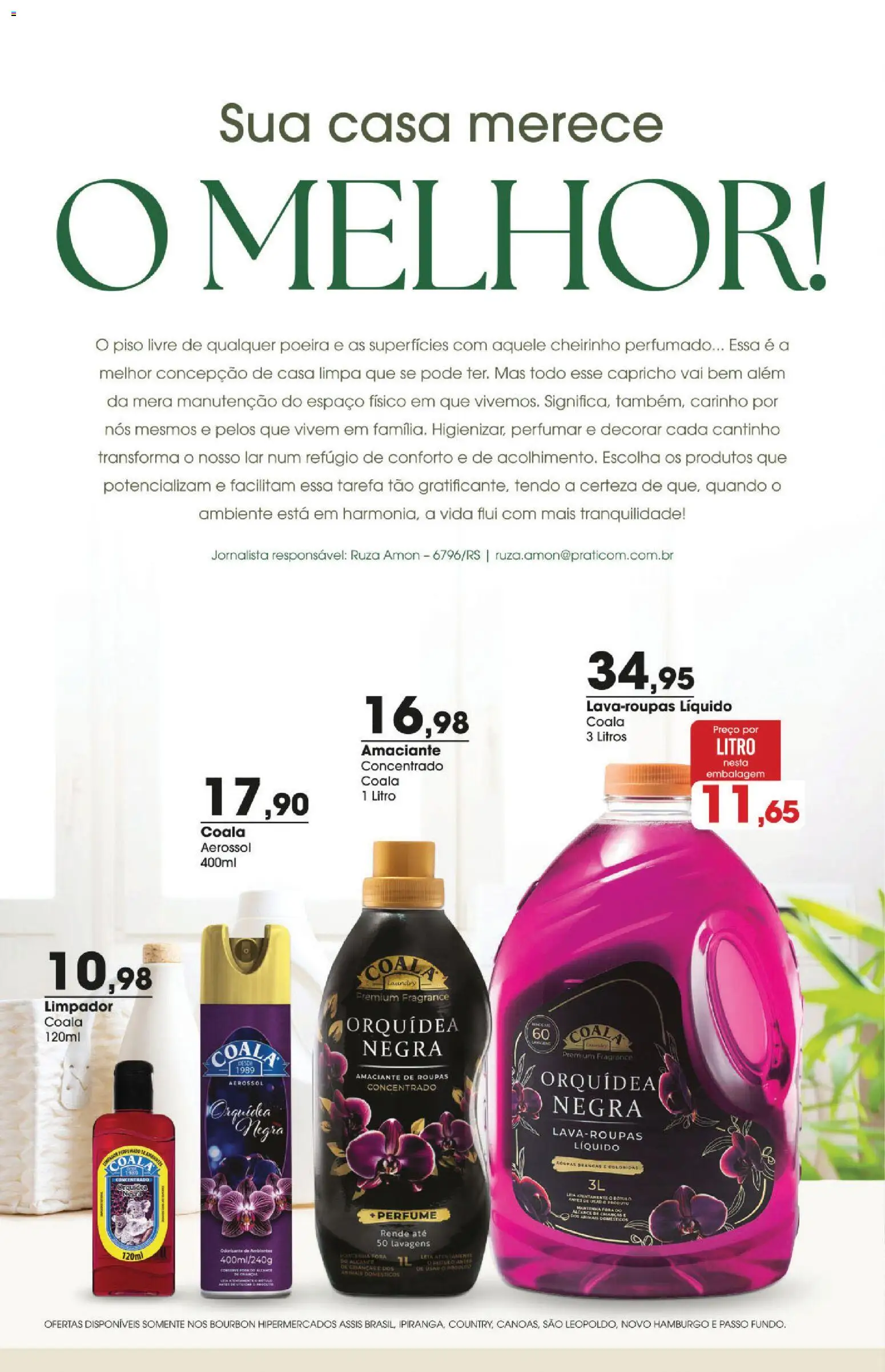 Zaffari Folheto - válido de 06.11.2025 | Página: 2 | Produtos: Perfume, Piso, Bourbon, Roupas