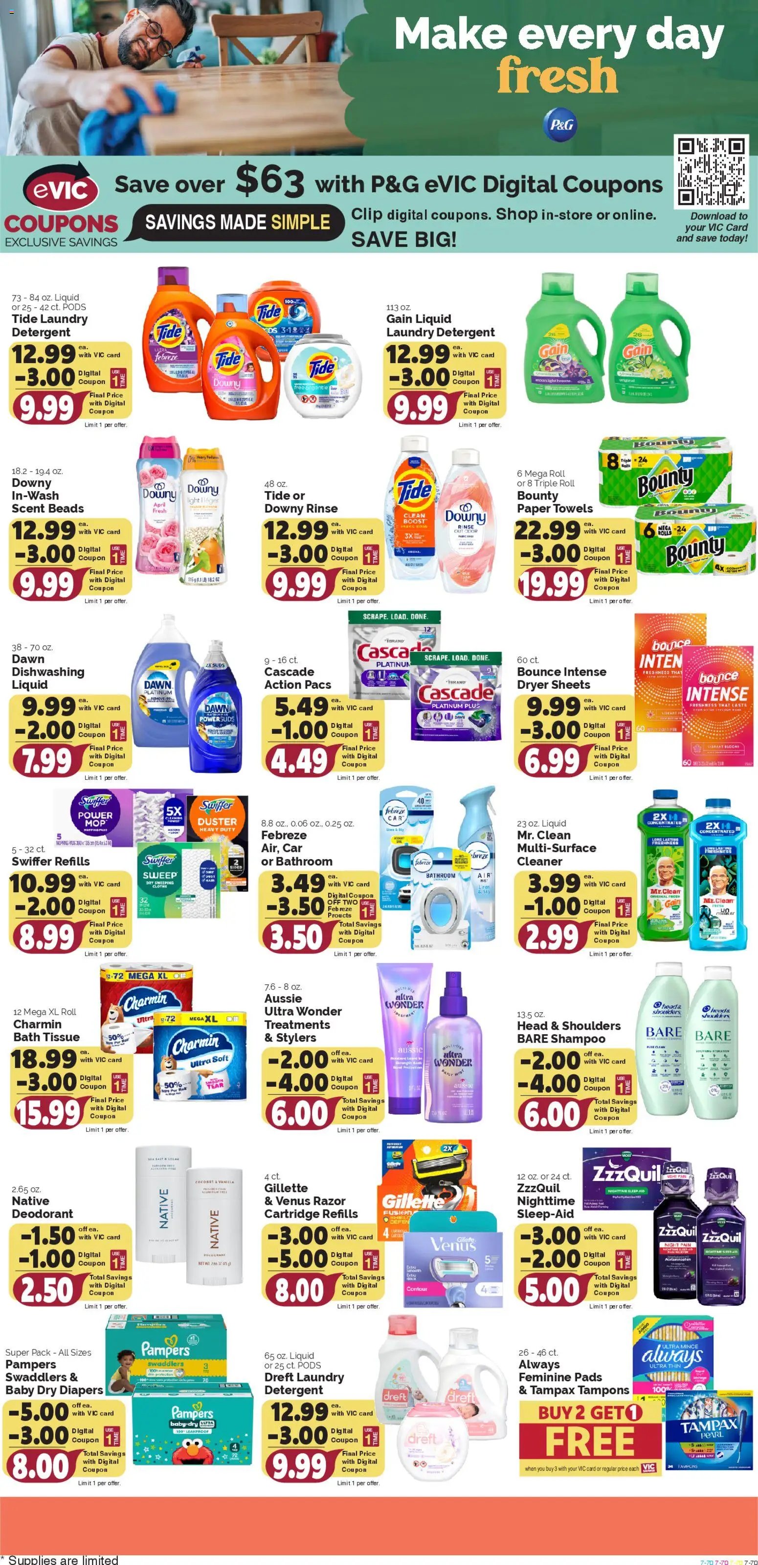 Harris Teeter Weekly Ad - NC - valid from 25.02.2026 | Page: 12 | Products: Clip, Bath, Pads, Dryer