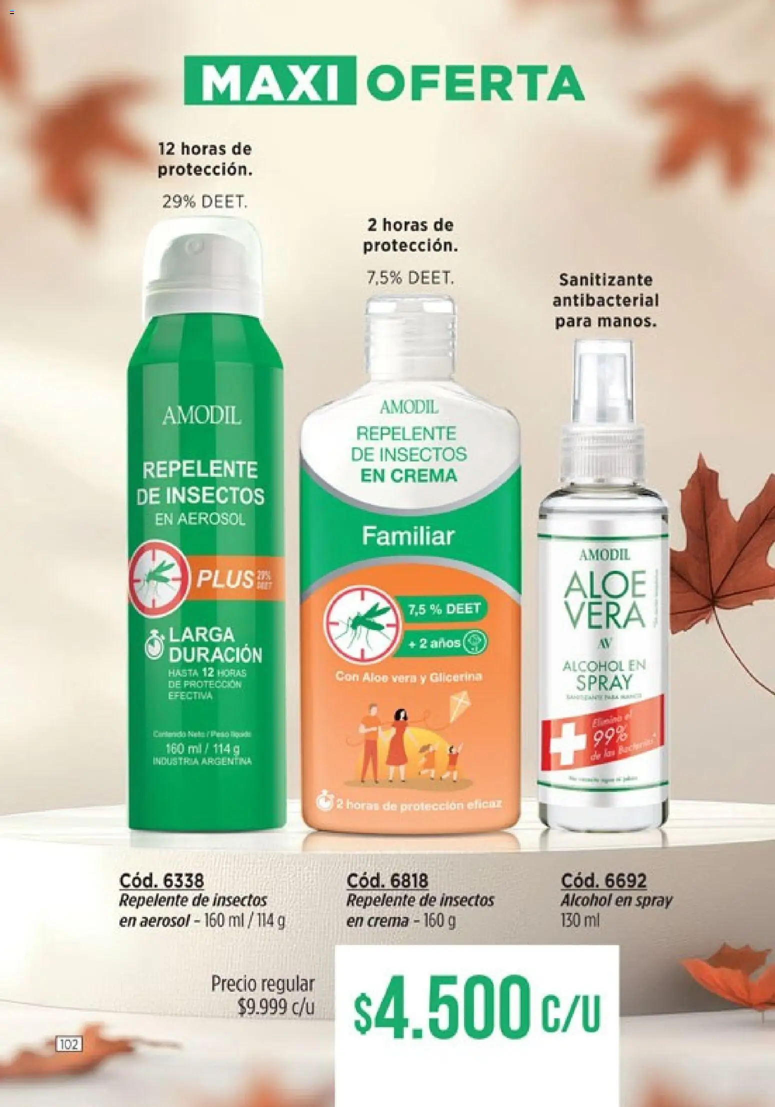 Amodil - Campaña 8 │ válido desde el 08.04.2026 | Página: 102 | Productos: Repelente, Sanitizante, Crema