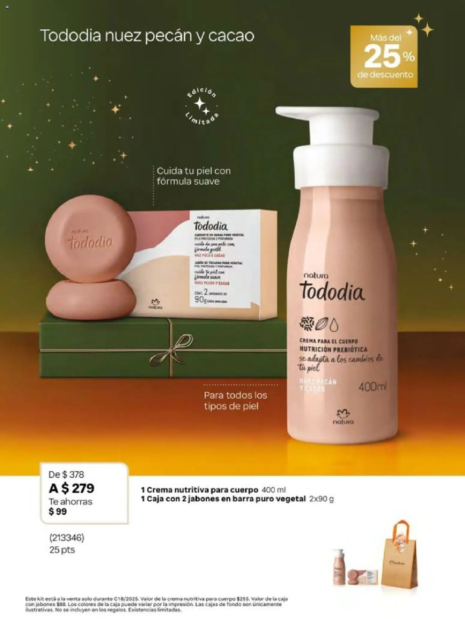 Nuevas ofertas de Natura válidas en toda la República Mexicana desde el 01.12.2025. ¡Encuentra las mejores ofertas en Natura campaña 18 2025! | Página: 29 | Productos: Crema, Barra, Té, Caja