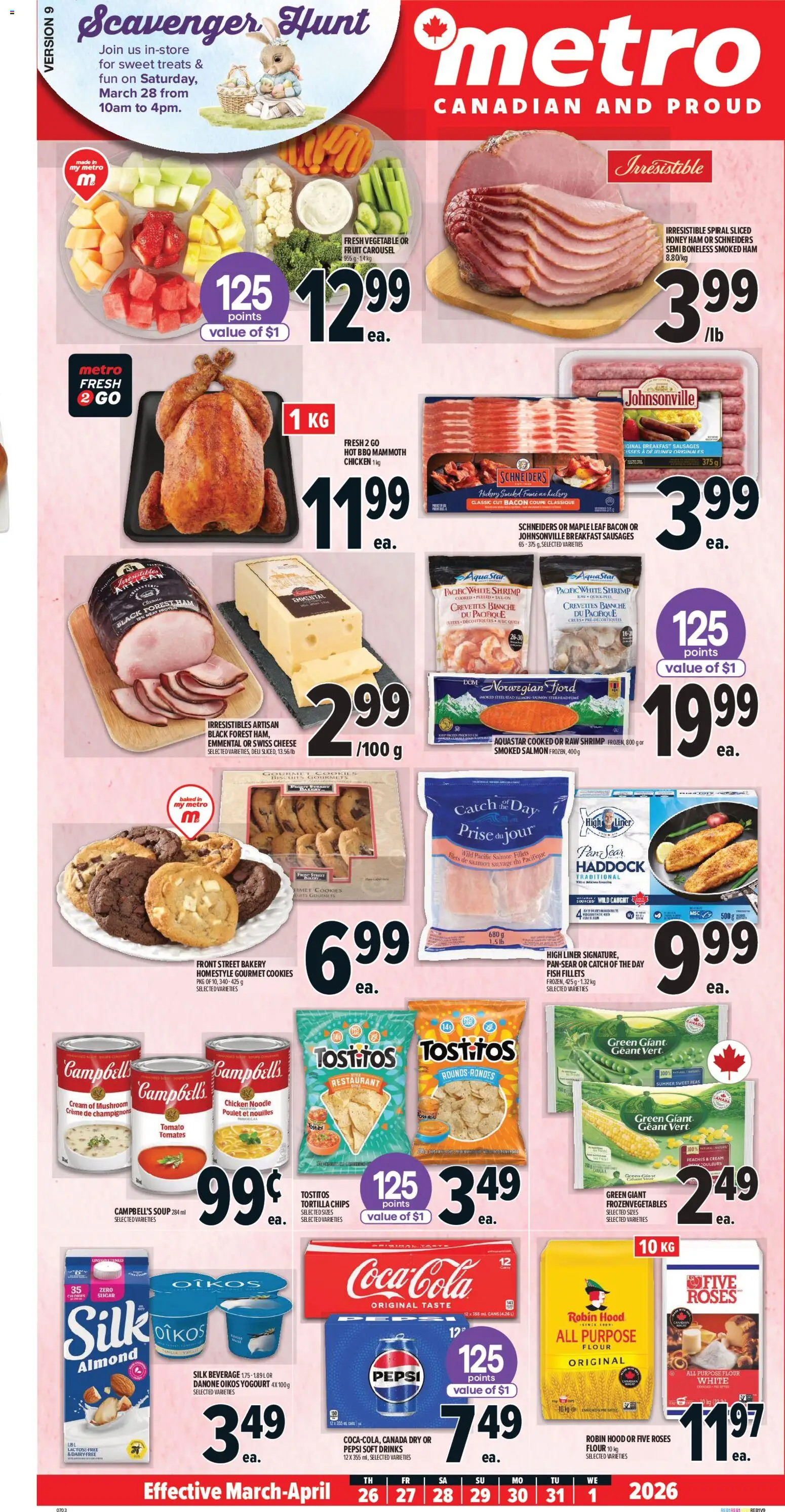 Metro flyer valid from 26.03.2026 | Page: 2 | Products: Fish, Chips, Cream, Cookies