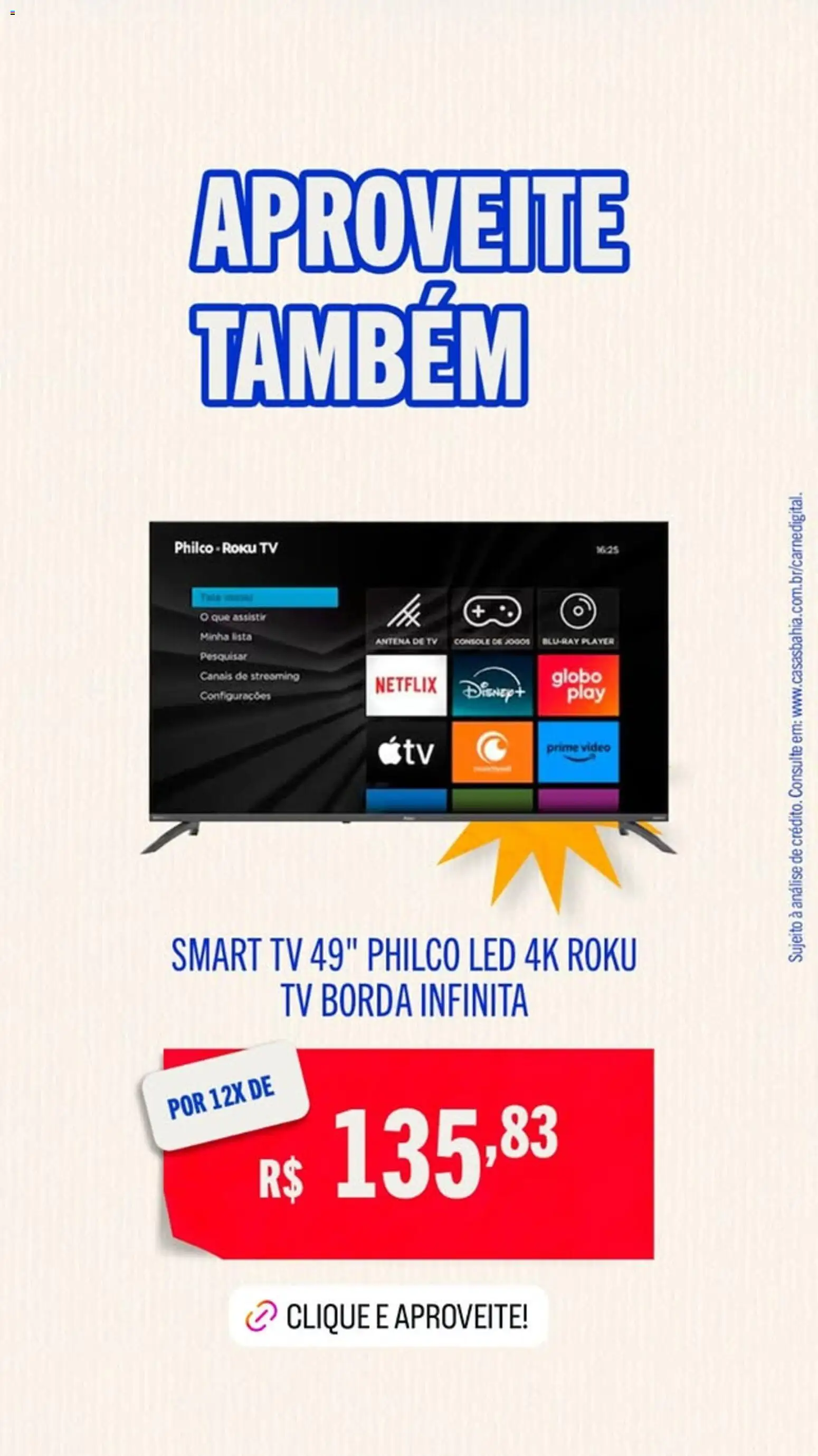 Casas Bahia Folheto - válido de 24.10.2025 | Página: 9 | Produtos: smart TV, Antena, Tv, Vídeo