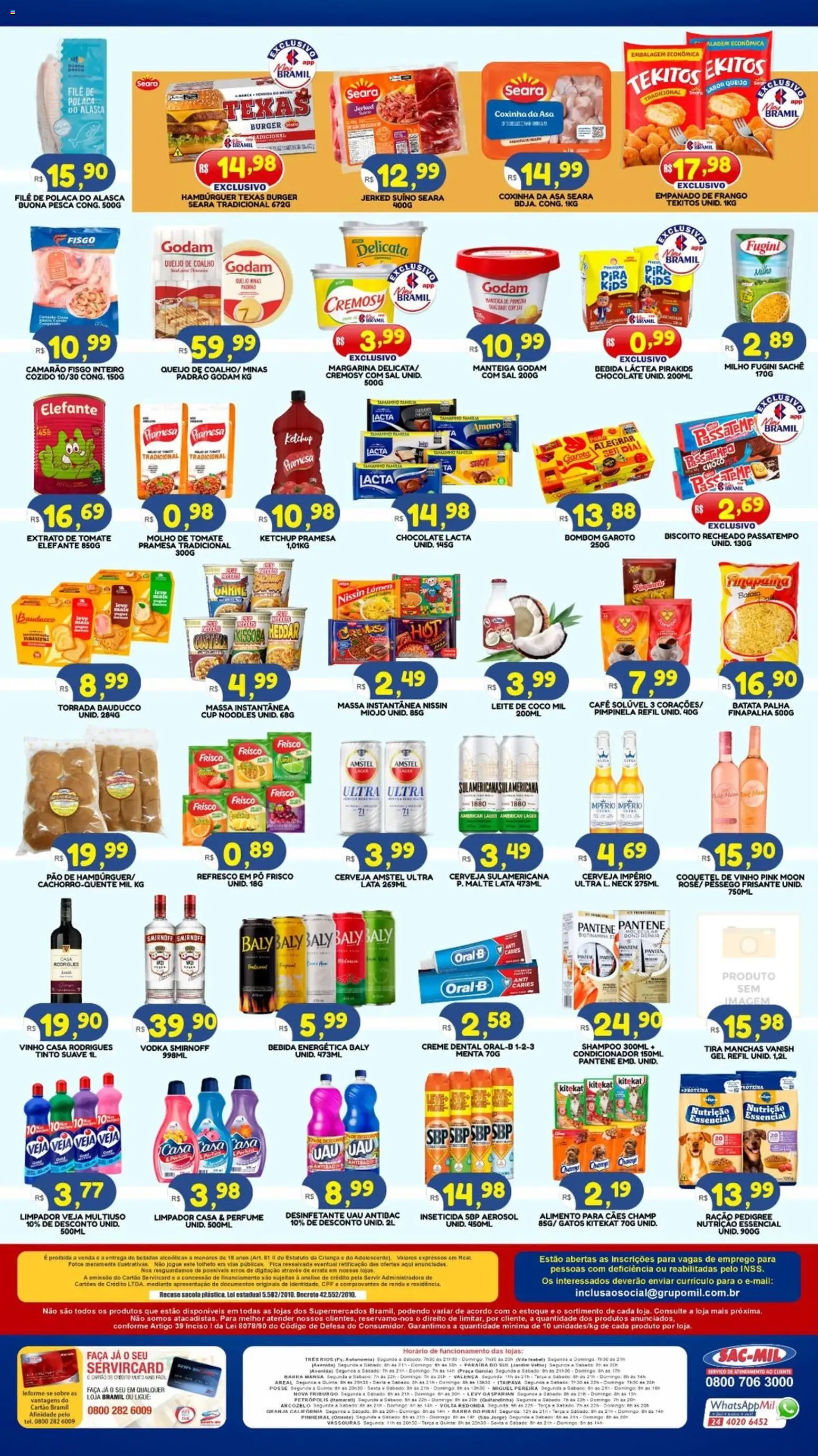 Bramil Supermercados Folheto - válido de 27.02.2026 | Página: 2 | Produtos: Manteiga, Massa, Sal, Café solúvel