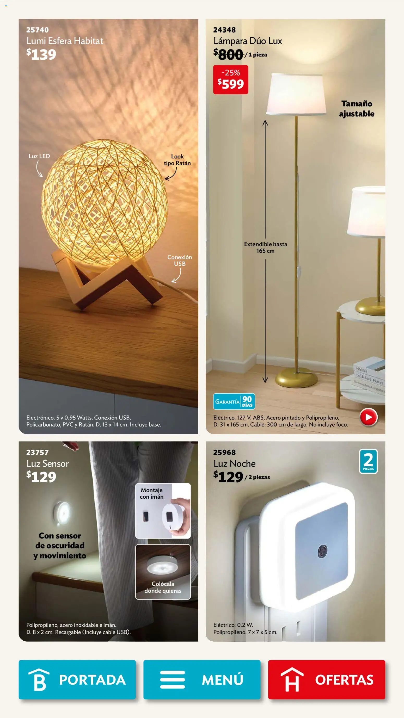 Nuevas ofertas de Betterware válidas en toda la República Mexicana desde el 03.11.2025. ¡Encuentra las mejores ofertas en Betterware campaña 11 2025! | Página: 24 | Productos: Imán, Cable, Lámpara