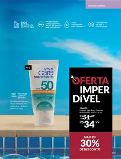 Avon - Campanha 03 - Pré-Visualização do folheto da loja Avon, válido de 15.01.2026 | Página: 119 | Produtos: Protetor solar, Óleo, Piscina