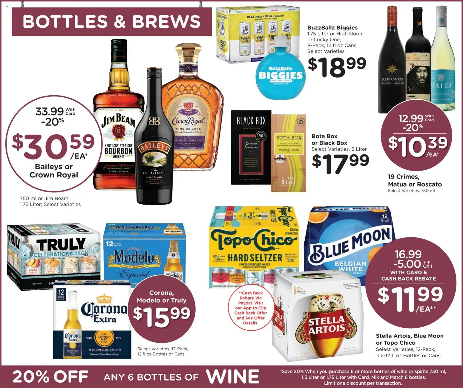 Baker's Weekly Ad - valid from 10.12.2025 | Page: 14 | Products: Box, Wine, Vodka, Whiskey