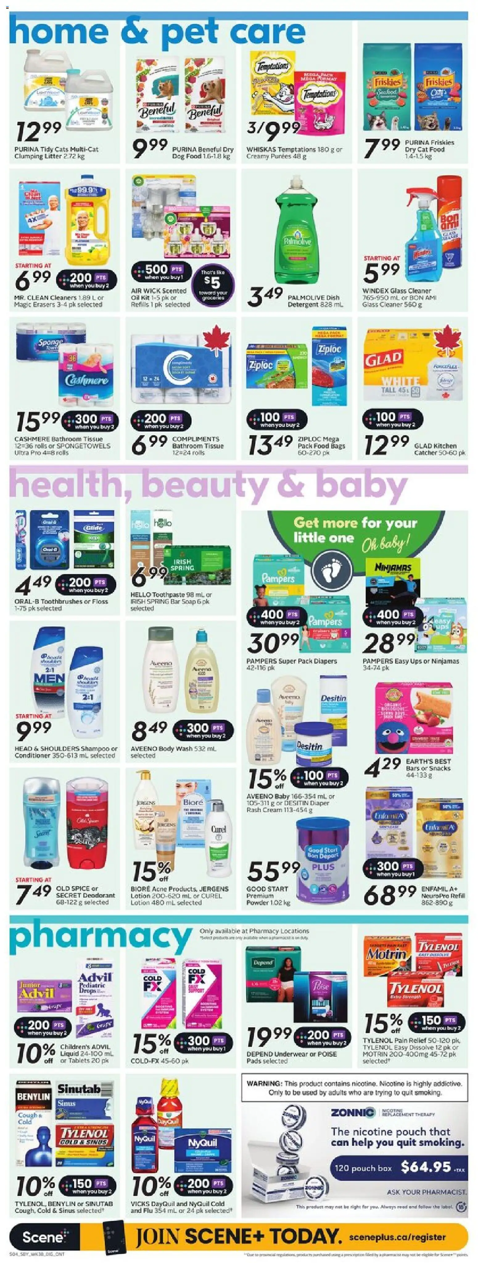 Sobeys flyer valid from 15.01.2026 | Page: 12 | Products: Powder, Sponge, Conditioner, Soap