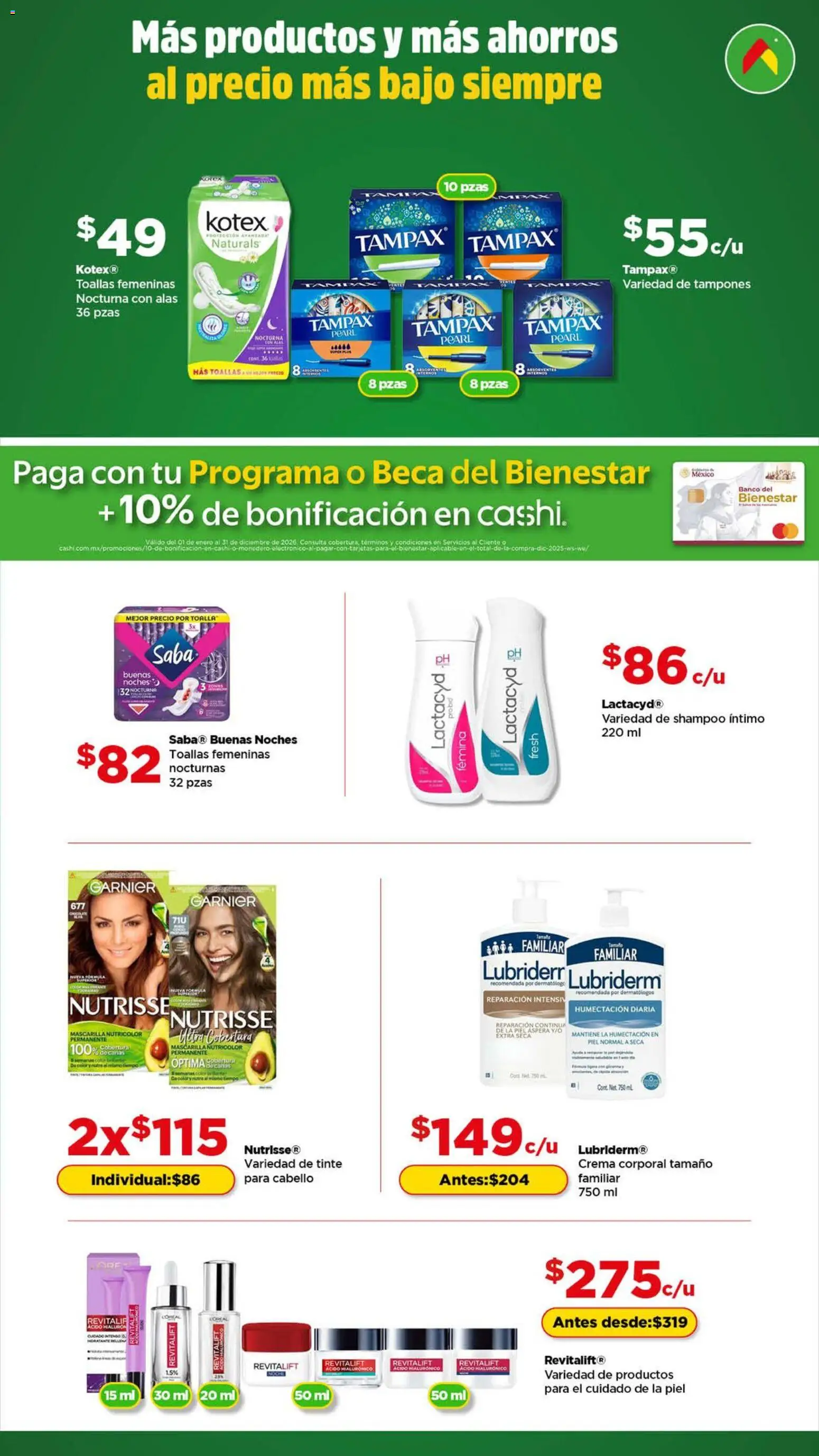 Nuevas ofertas de Bodega Aurrerá válidas en toda la República Mexicana desde el 01.01.2026. ¡Encuentra las mejores ofertas en Bodega Aurrerá folleto Encuentra todo para tus mascotas! | Página: 4 | Productos: Crema, Toalla, Toallas, Crema corporal