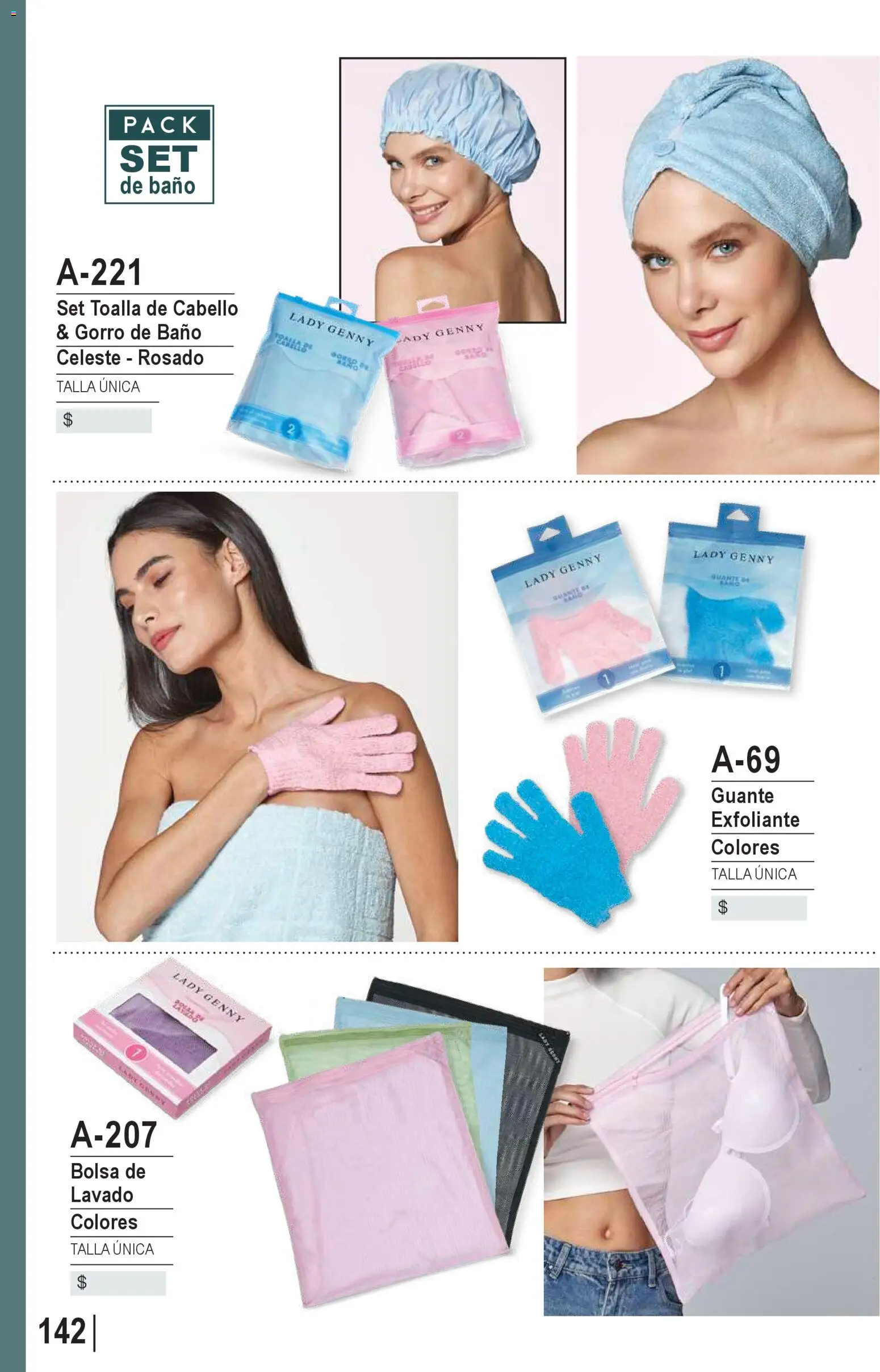 Ofertas Lady Genny │ válido desde el 09.02.2026 | Página: 144 | Productos: Guante exfoliante, Toalla, Baño, Gorro