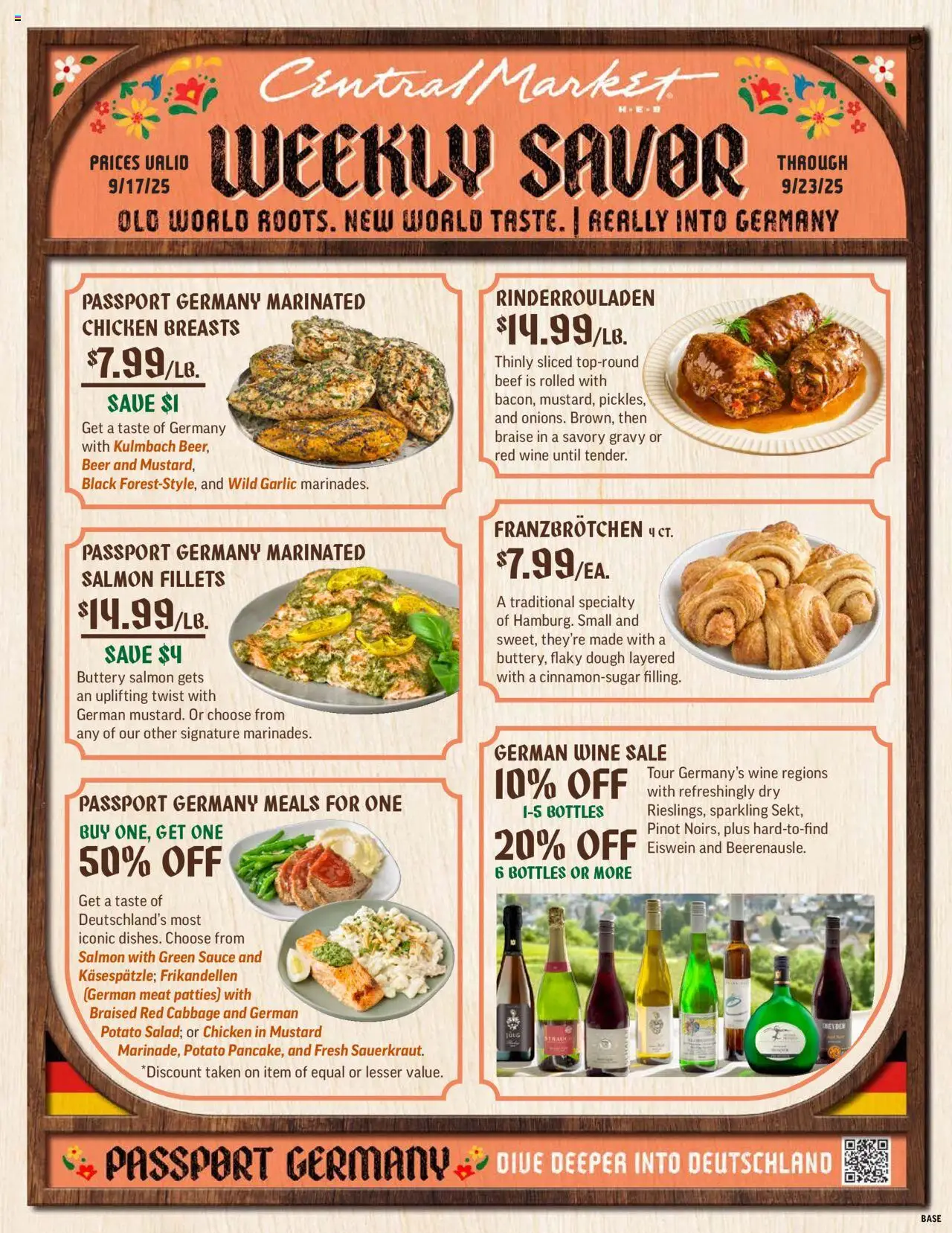 Central Market Weekly Ad - valid from 17.09.2025 | Page: 1 | Products: Beer, Sauce, Garlic, Cabbage