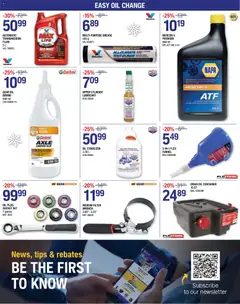 Preview of NAPA Auto Parts weekly flyer from shop NAPA Auto Parts valid from 13.11.2025 | Page: 9 | Products: Socket, Oil