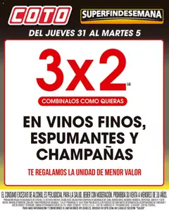 Vista previa Coto Vinos válido desde el 31.07.2025