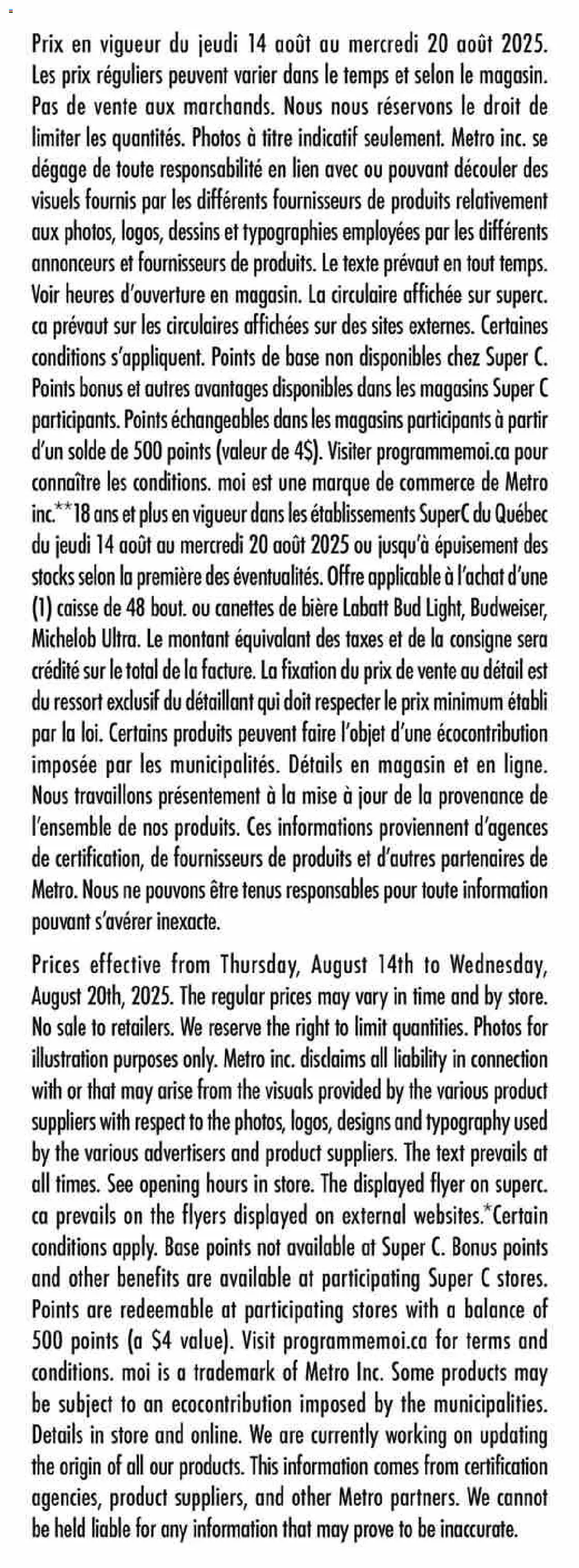 Super C flyer valid from 14.08.2025 | Page: 16