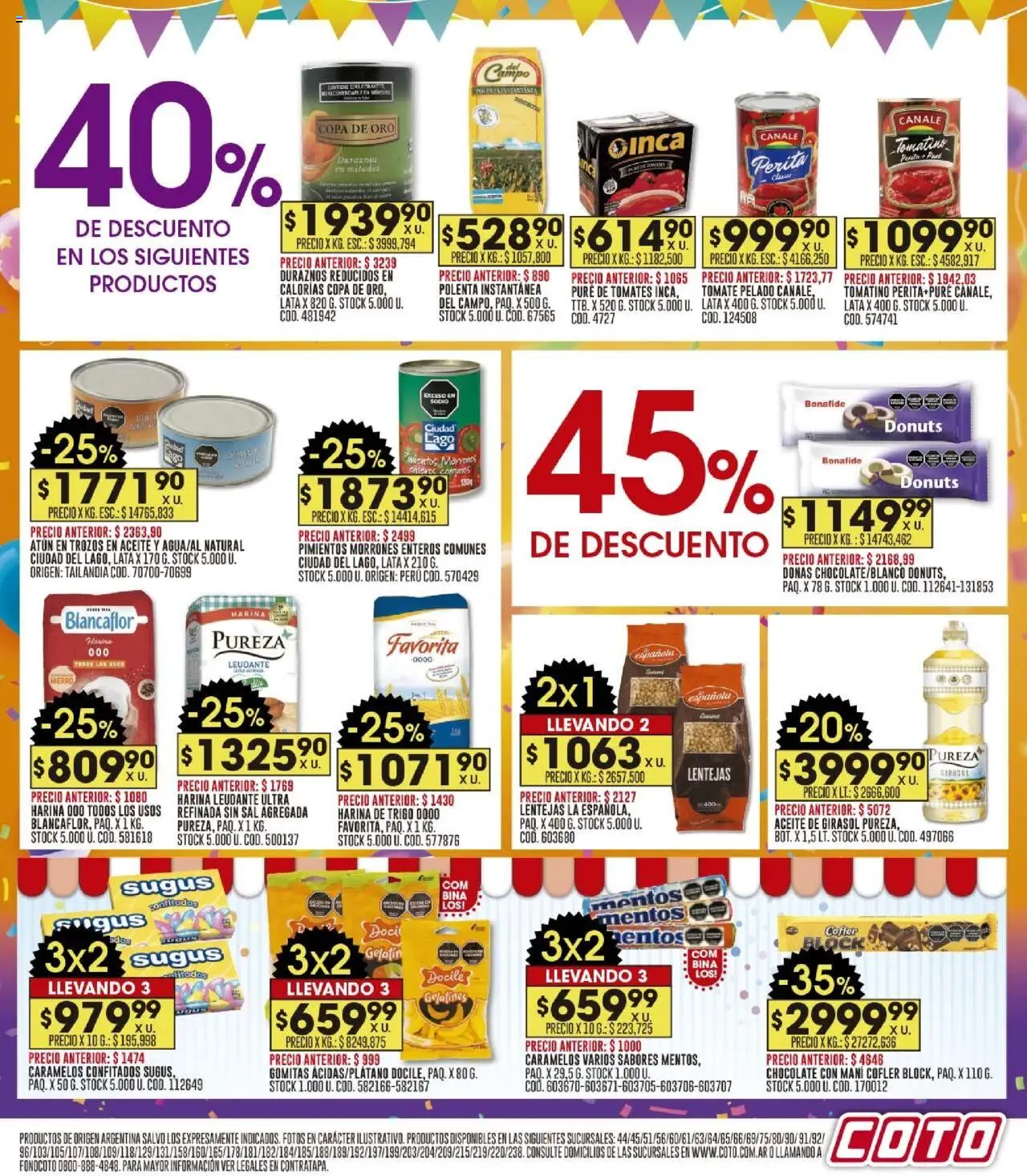 Coto - Ofertas │ válido desde el 29.09.2025 | Página: 11 | Productos: Aceite, Polenta, Tomate, Tomates