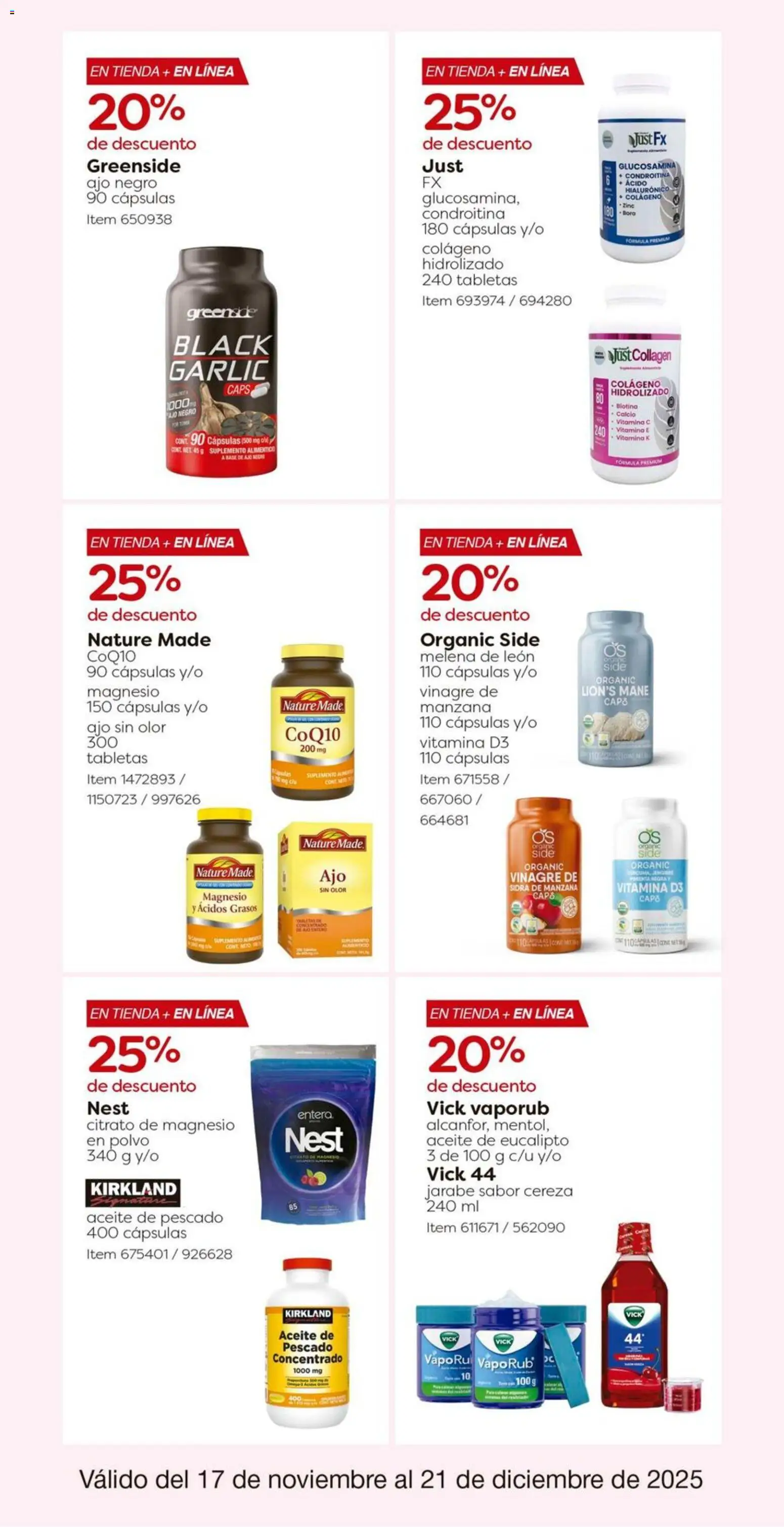 Nuevas ofertas de Costco válidas en toda la República Mexicana desde el 17.11.2025. ¡Encuentra las mejores ofertas en Costco catálogo! | Página: 35 | Productos: Vinagre, Ajo, Manzana, Aceite