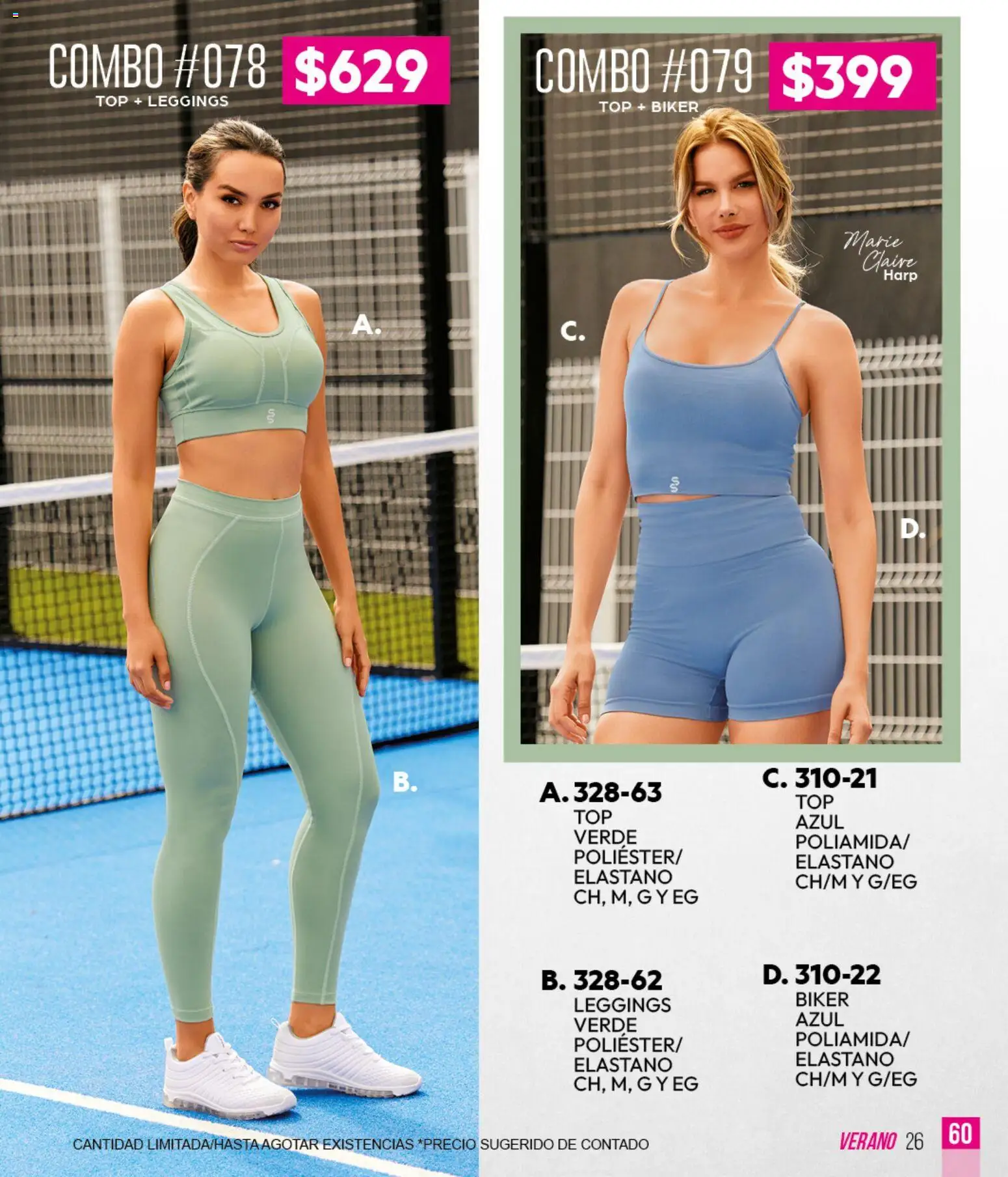 Nuevas ofertas de Cklass válidas en toda la República Mexicana desde el 05.03.2026. ¡Encuentra las mejores ofertas en Cklass catálogo Sportbrands Verano Caballero! | Página: 188 | Productos: Leggings, Top