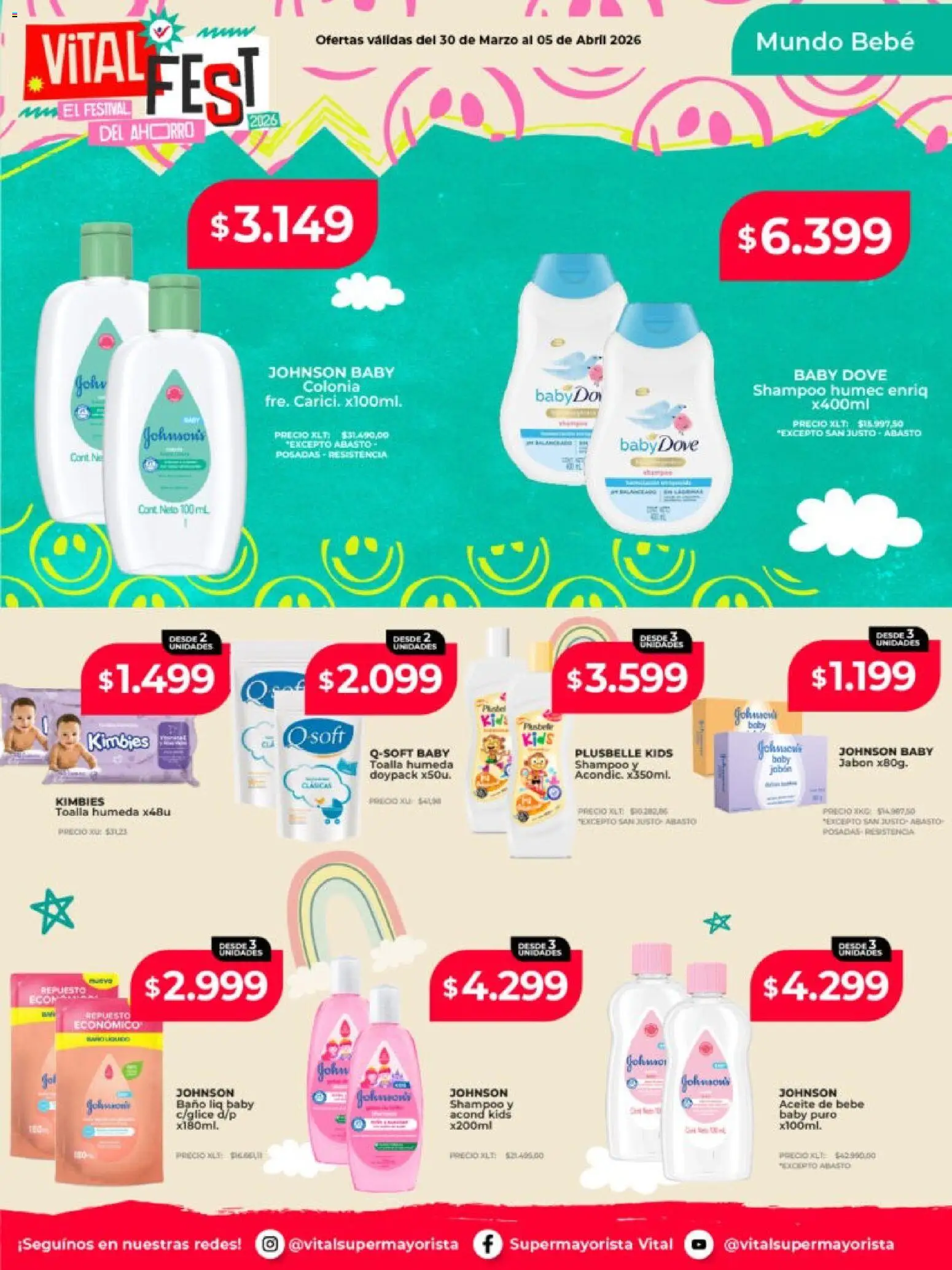 Vital - Ofertas salta │ válido desde el 30.03.2026 | Página: 7 | Productos: Toalla, Baño, Shampoo, Jabón