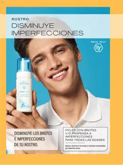 Nuevas ofertas de JAFRA válidas en toda la República Mexicana desde el 01.05.2025. ¡Encuentra las mejores ofertas en CREMA ROYAL, Crema facial para disminuir los brotes e imperfecciones de tu rostro, ideal para pieles con brotes y/o propensa a imperfecciones para todas las edades. Ayuda a disminuir los brotes y manchas ocasionadas por imperfecciones.! | Página: 18 | Productos: Crema, Hacha