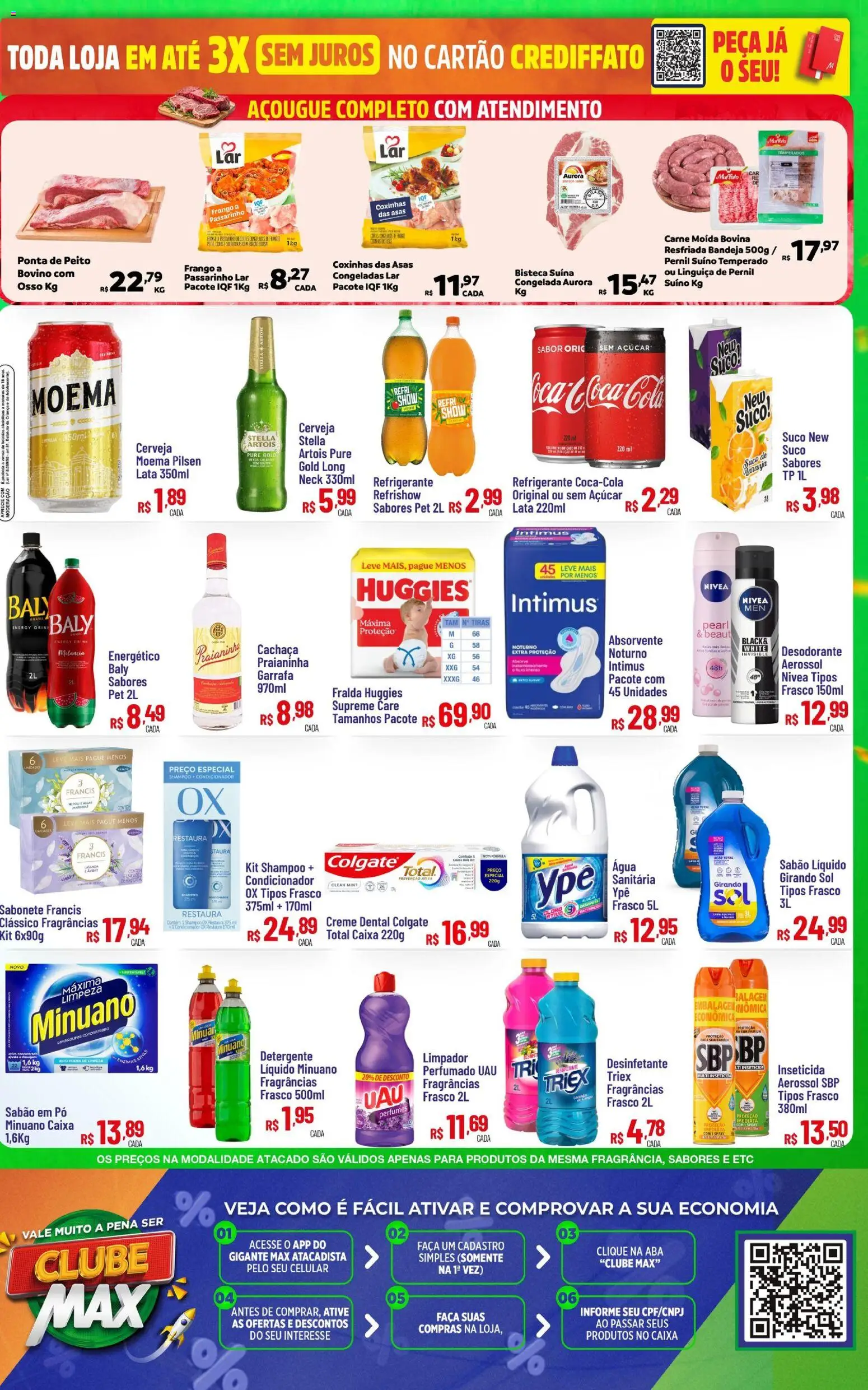 Max Atacadista Folheto - válido de 01.11.2025 | Página: 3 | Produtos: Shampoo, Cachaça, Cola, Girando sol