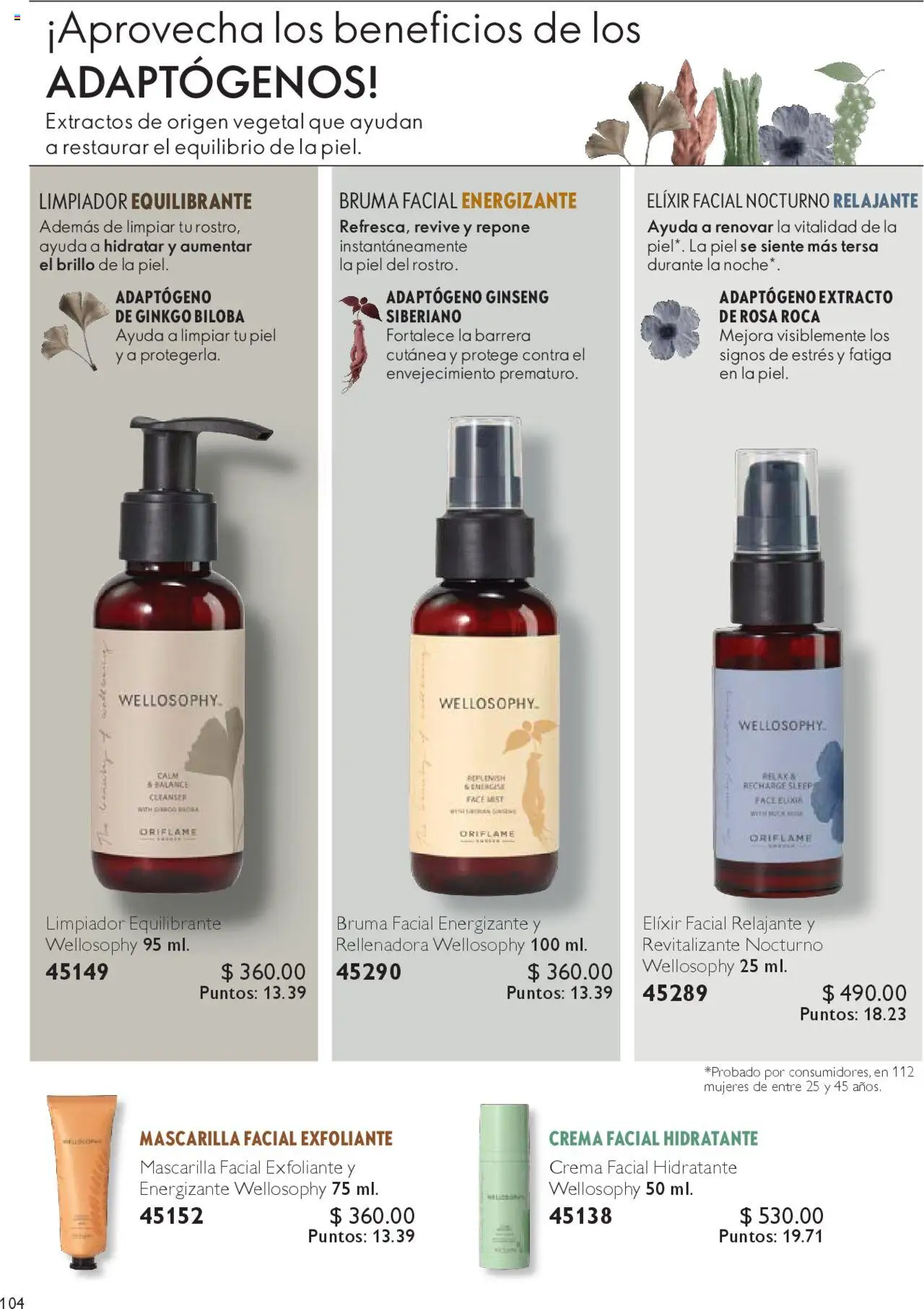 Nuevas ofertas de Oriflame válidas en toda la República Mexicana desde el 04.10.2025. ¡Encuentra las mejores ofertas en Oriflame - Campaña 14 2025! | Página: 104 | Productos: Crema, Bruma, Limpiador, Mascarilla