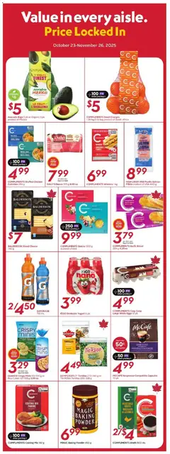 Preview of Safeway flyer - ON from shop Safeway valid from 23.10.2025 | Page: 13 | Products: Rice, Yogurt, Eggs, Bread