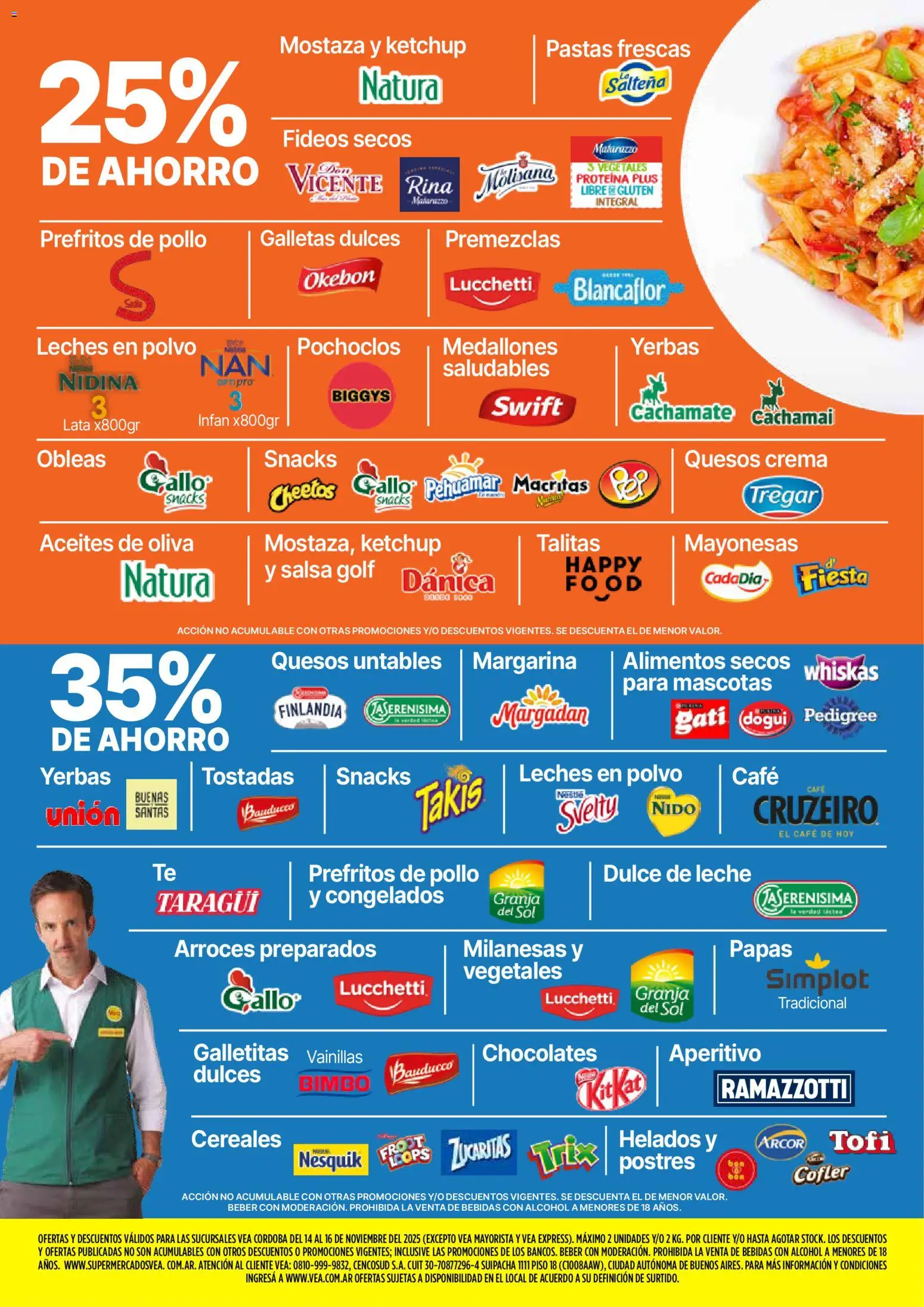 Vea - Ofertas fin de semana  │ válido desde el 14.11.2025 | Página: 6 | Productos: Dulce de leche, Oliva, Café, Galletas