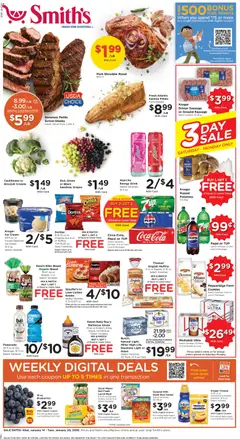 Preview of Smith's weekly ads valid from 14.01.2026