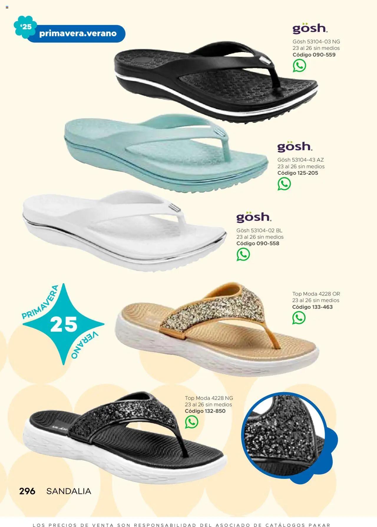 Nuevas ofertas de SC Pakar válidas en toda la República Mexicana desde el 31.01.2025. ¡Encuentra las mejores ofertas en SC Pakar catálogo Primavera Verano! | Página: 296 | Productos: Top