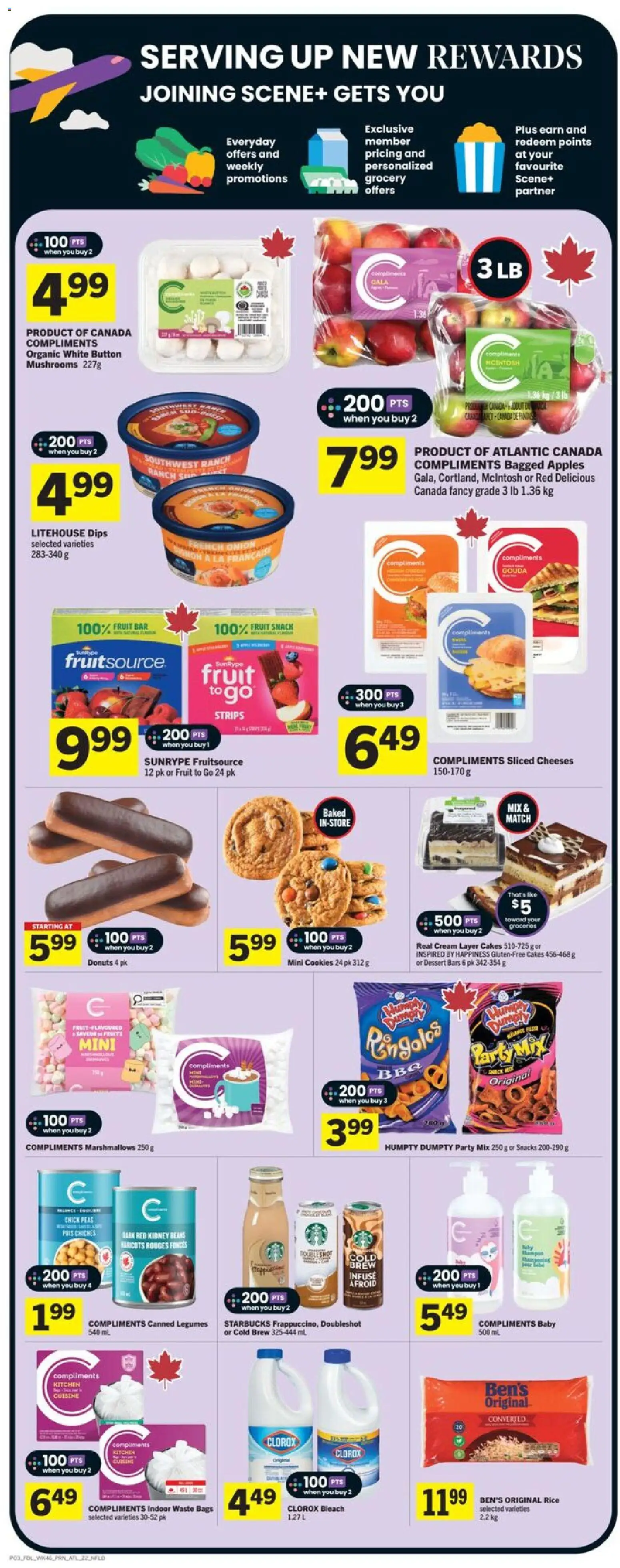 Foodland flyer valid from 12.03.2026 | Page: 4 | Products: Rice, Cream, Cookies, Apples