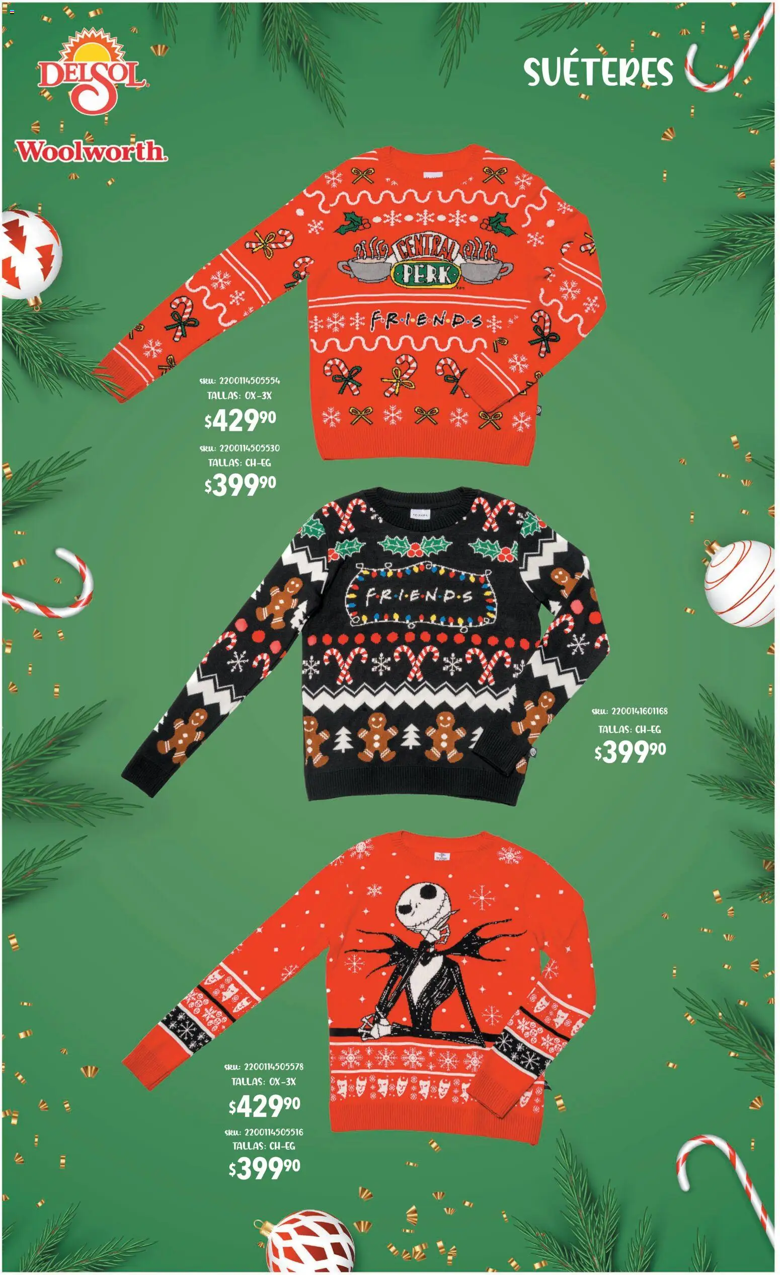 Nuevas ofertas de Del Sol y Woolworth válidas en toda la República Mexicana desde el 06.11.2025. ¡Encuentra las mejores ofertas en Del Sol y Woolworth catálogo Regalos 2025! | Página: 50