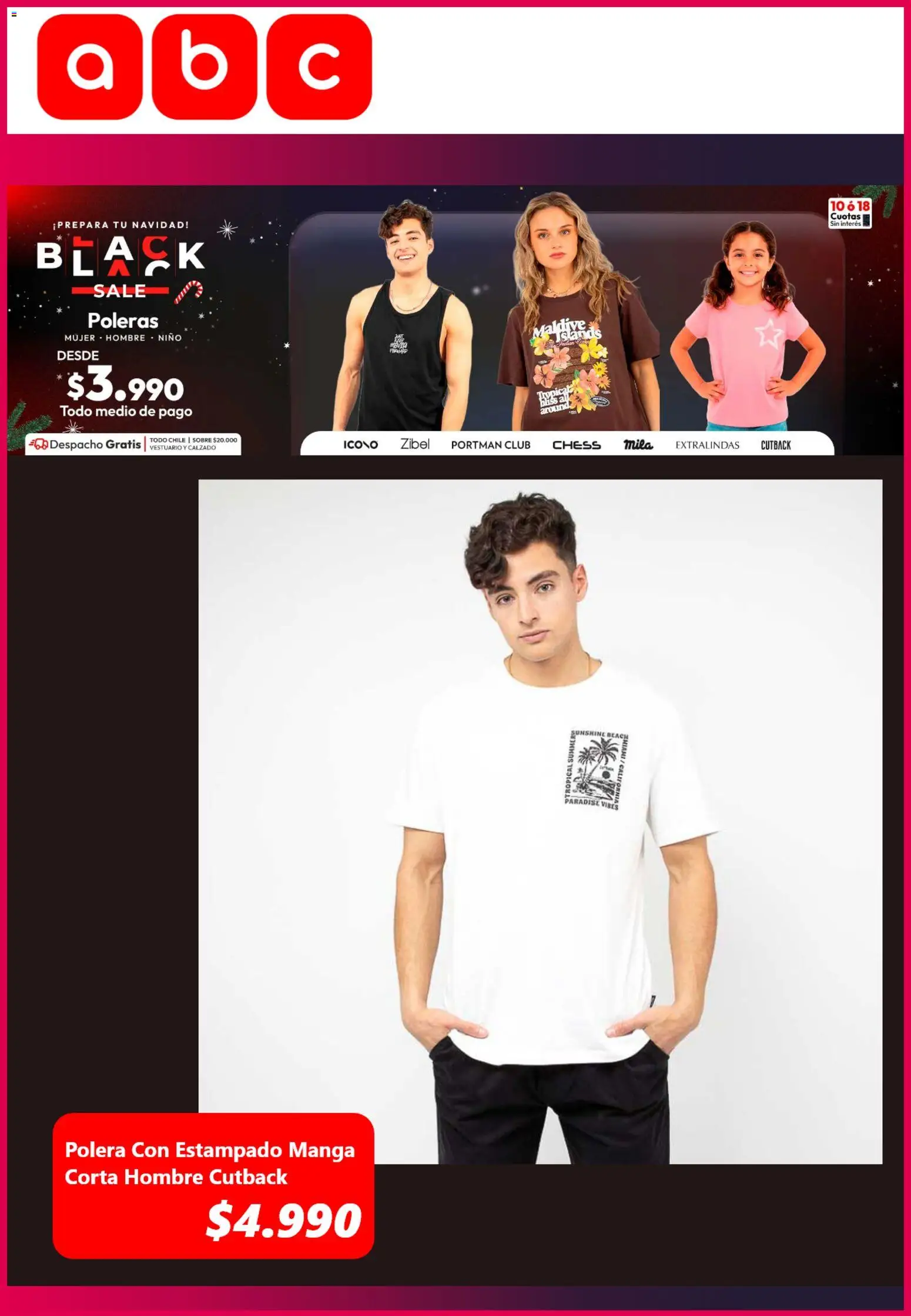 Black Friday Abc │ válido desde el 26.11.2025 | Página: 7 | Productos: Manga, Sobre, Polera