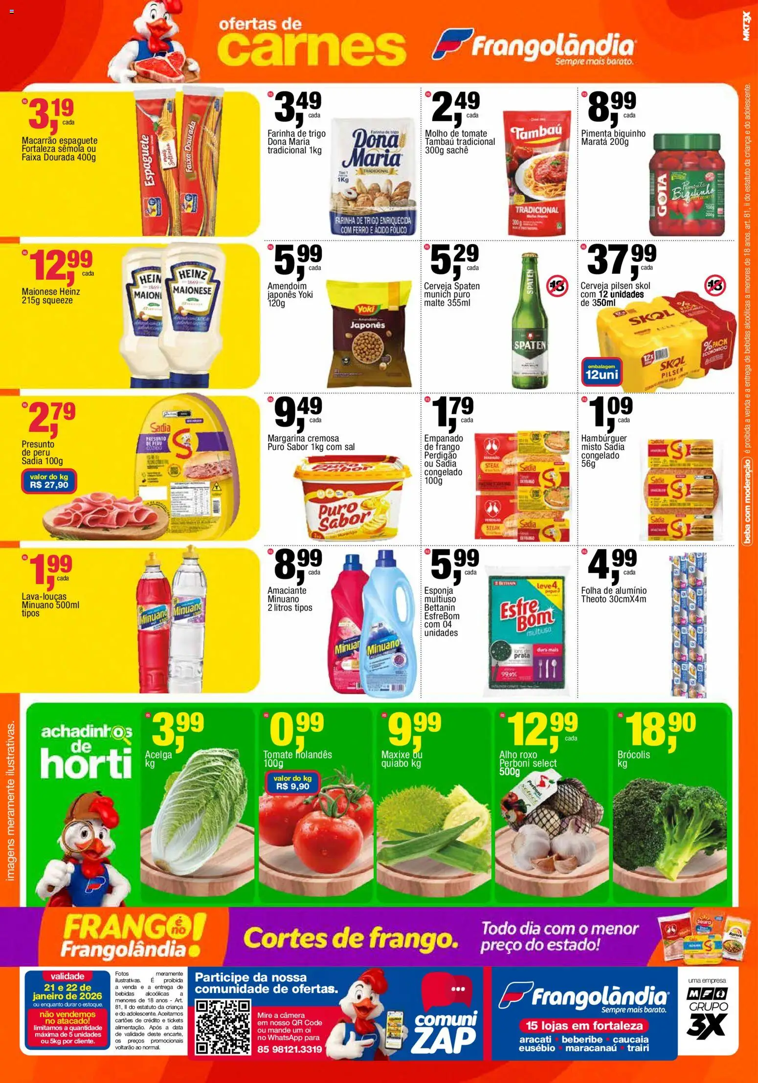 Frangolândia Folheto - válido de 21.01.2026 | Página: 2 | Produtos: Alho, Pimenta, Macarrão, Maionese