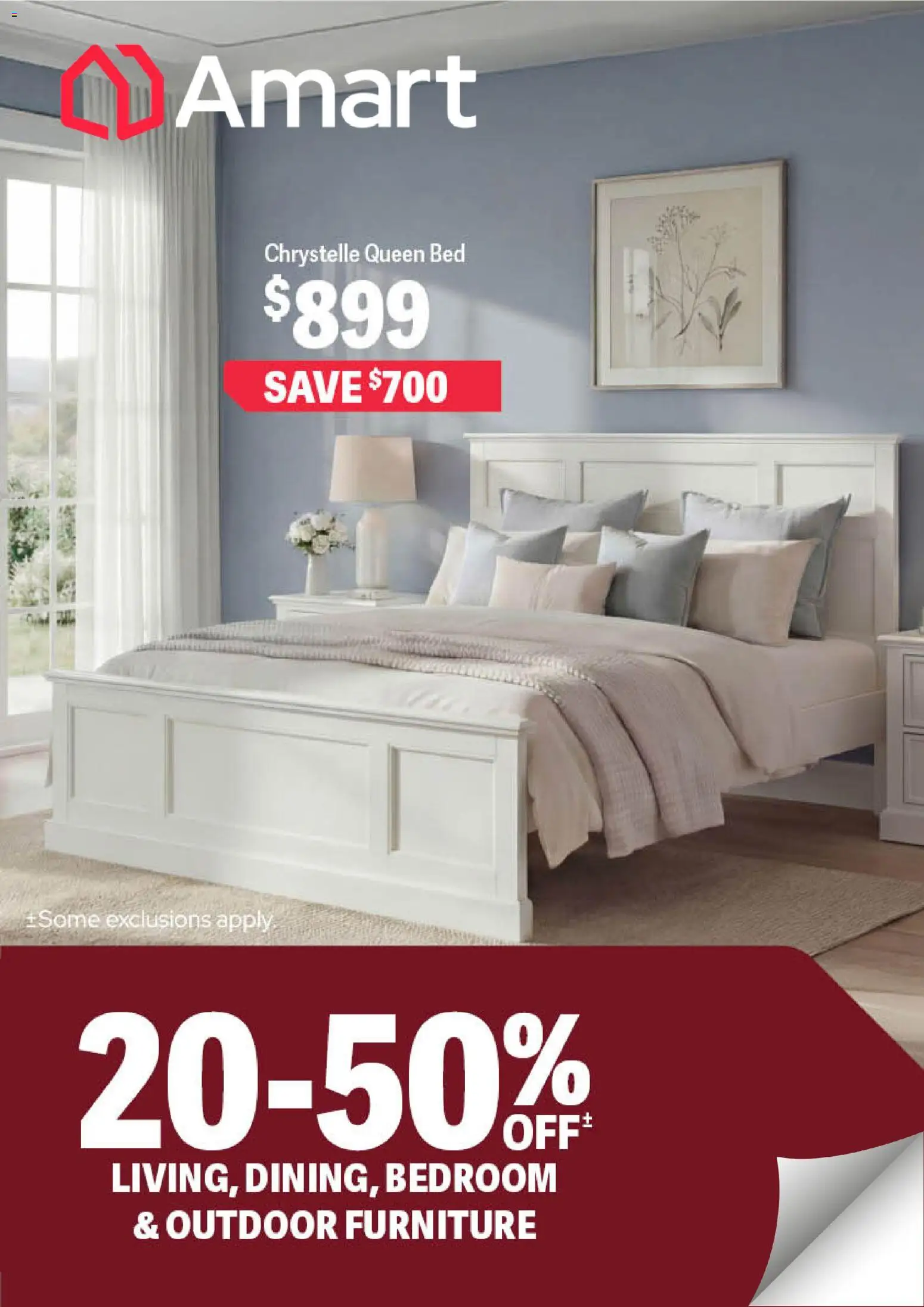 Amart Furniture catalogue - valid from 20.03.2026 | Page: 1 | Products: Outdoor furniture, Bed