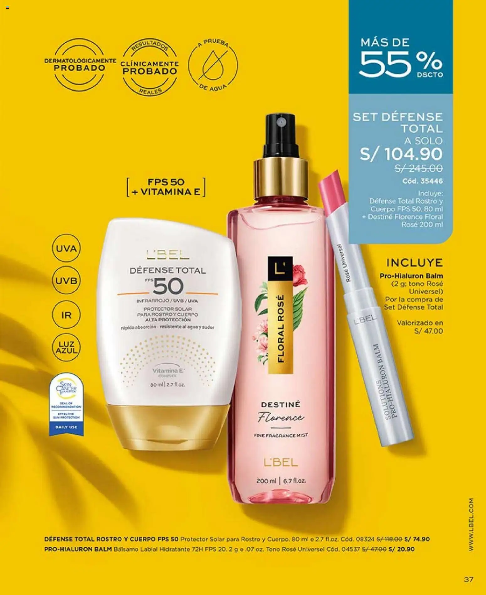 Catálogo L'Bel válido desde 27.12.2025 | Página: 37 | Productos: Protector solar