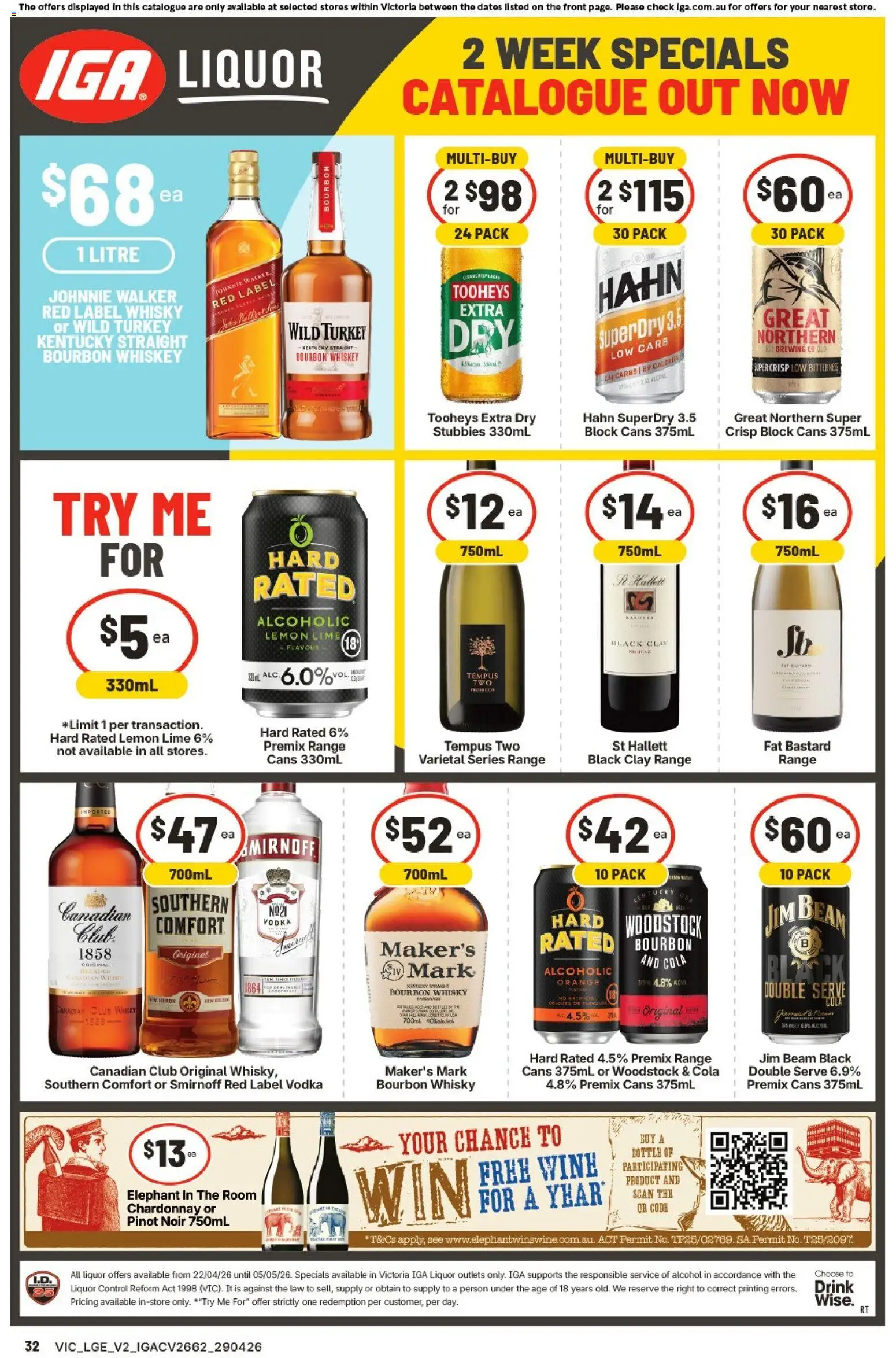 Ritchies catalogue - valid from 29.04.2026 | Page: 2 | Products: Wine, Bourbon, Vodka, Whiskey